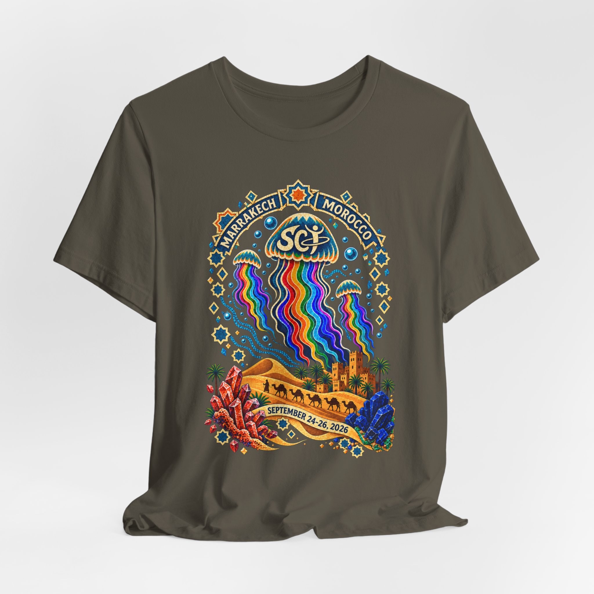 Marrakech Morocco Festival Tee — Rainbow Desert Graphic T-Shirt - Image 16