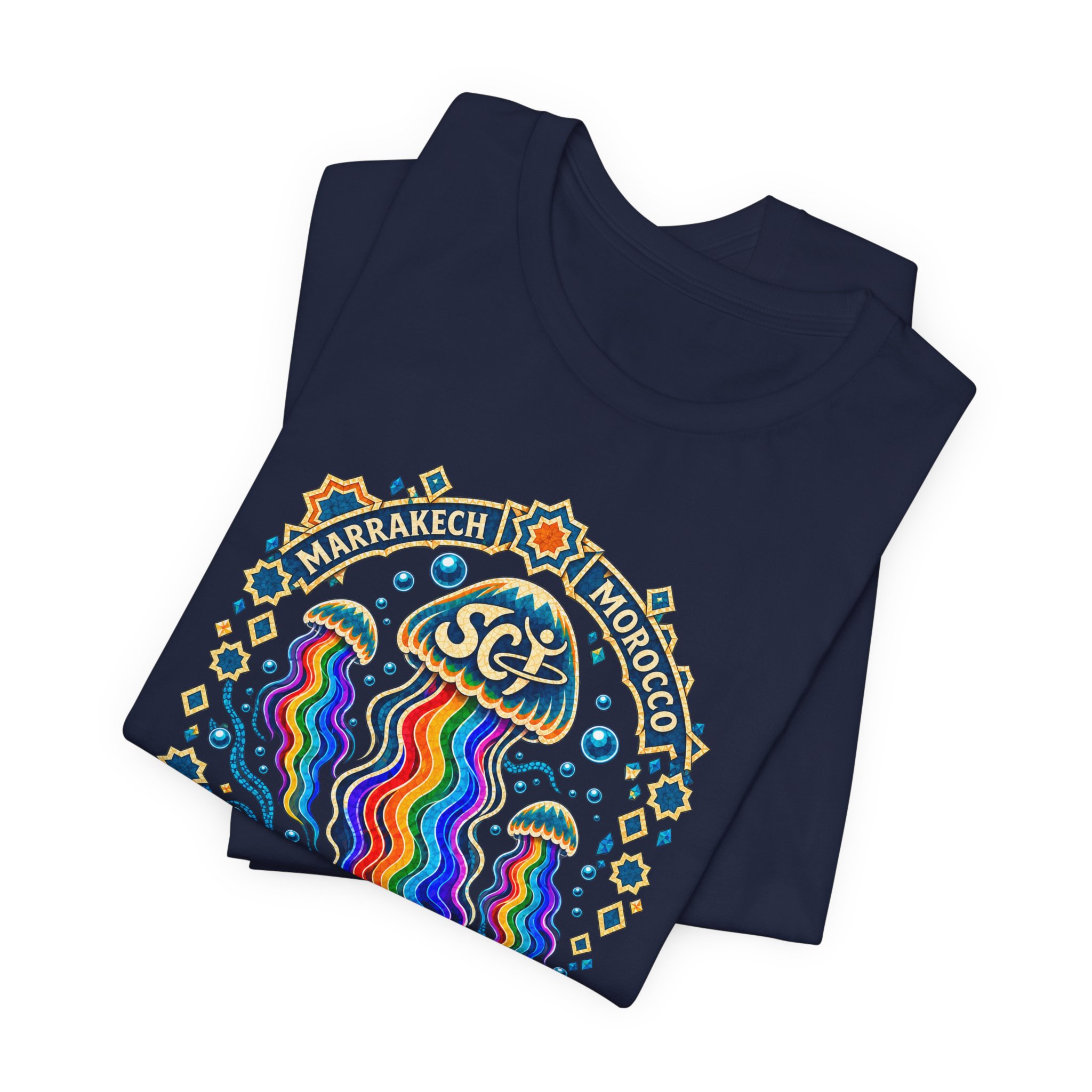 Marrakech Morocco Festival Tee — Rainbow Desert Graphic T-Shirt - Image 7