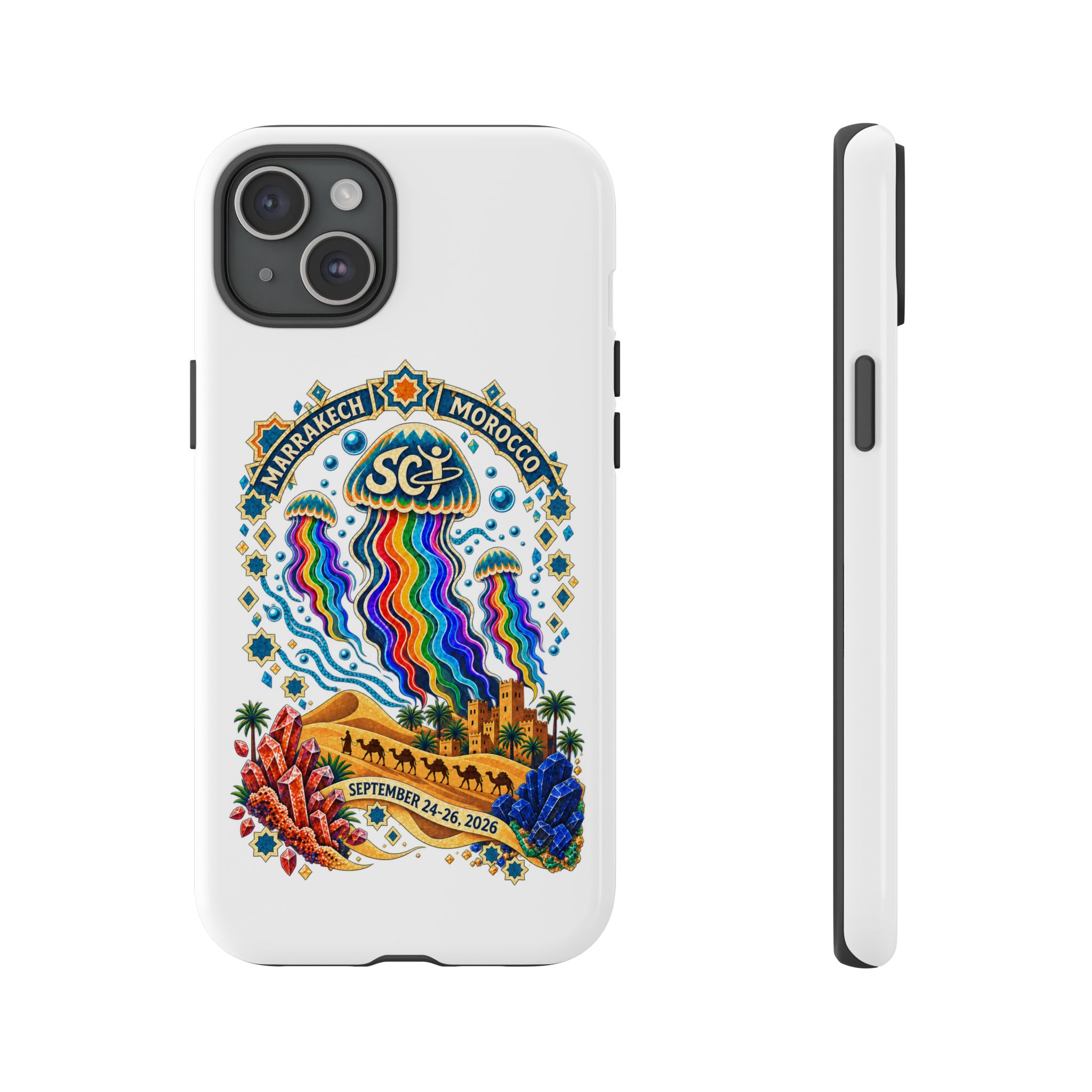 Marrakech Festival Phone Case – 'SGL' Rainbow Jellyfish Design (Sept 24–26, 2022) - Image 19