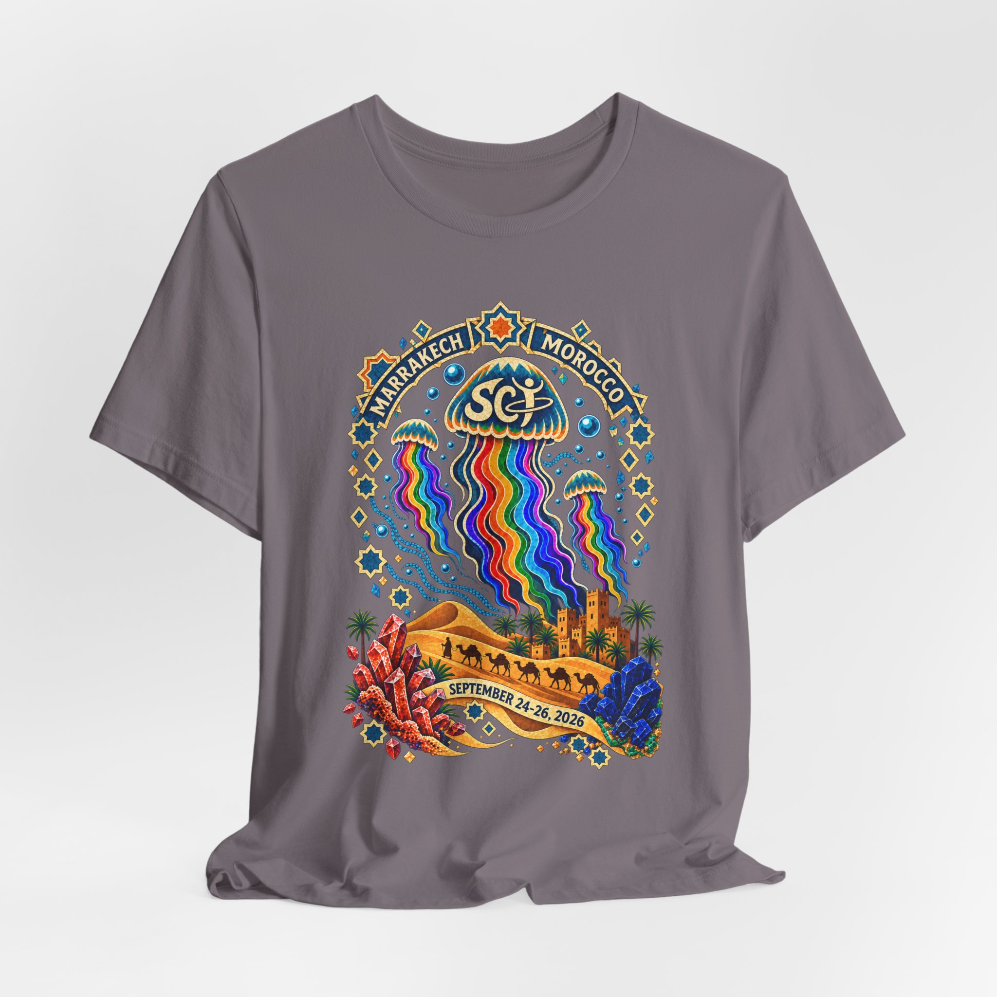 Marrakech Morocco Festival Tee — Rainbow Desert Graphic T-Shirt - Image 36