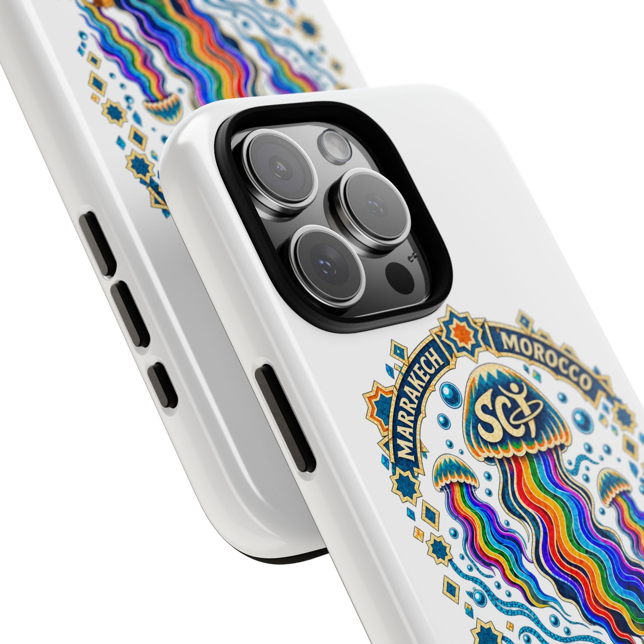 Marrakech Festival Phone Case – 'SGL' Rainbow Jellyfish Design (Sept 24–26, 2022) - Image 10