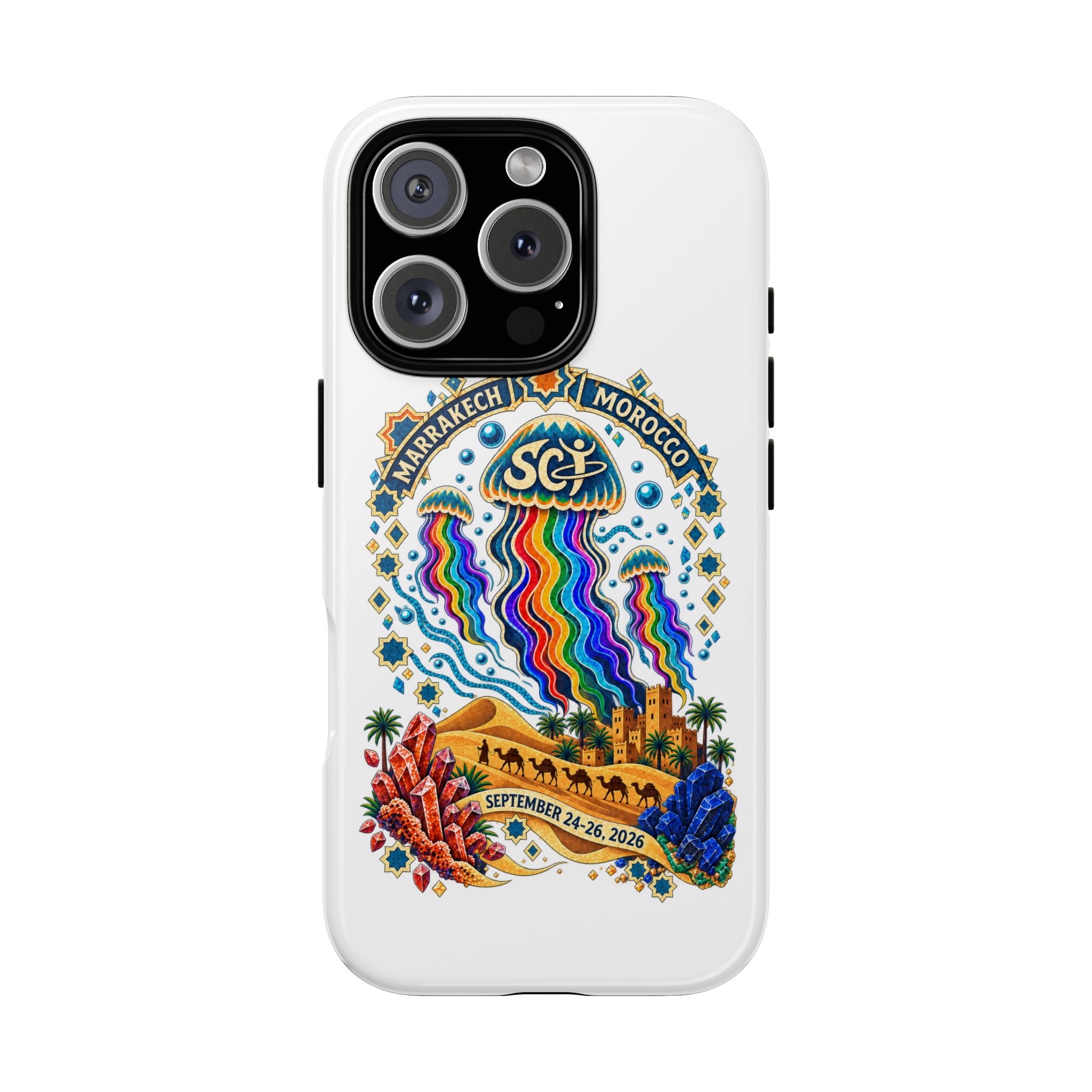 Marrakech Festival Phone Case – 'SGL' Rainbow Jellyfish Design (Sept 24–26, 2022) - Image 38
