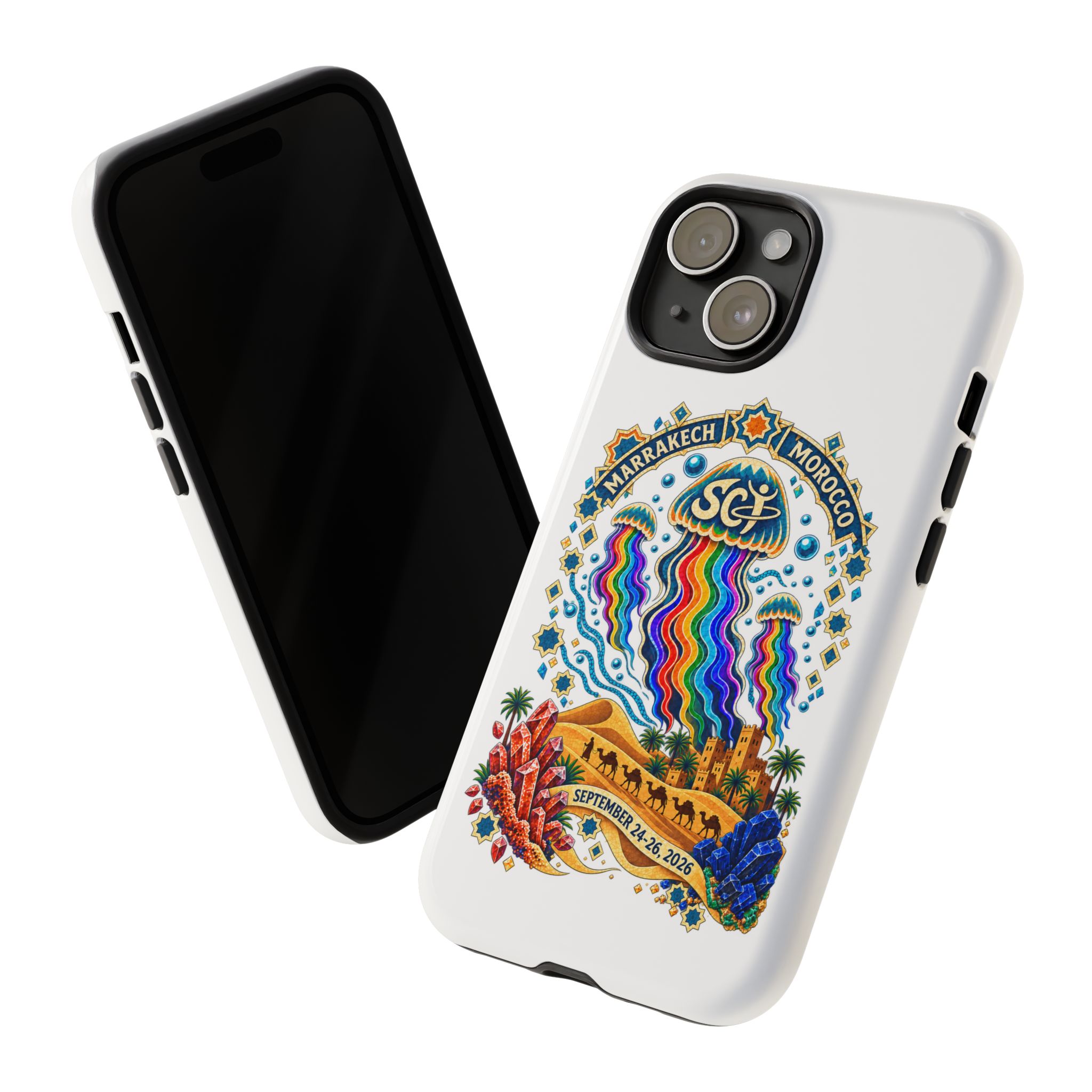 Marrakech Festival Phone Case – 'SGL' Rainbow Jellyfish Design (Sept 24–26, 2022) - Image 52