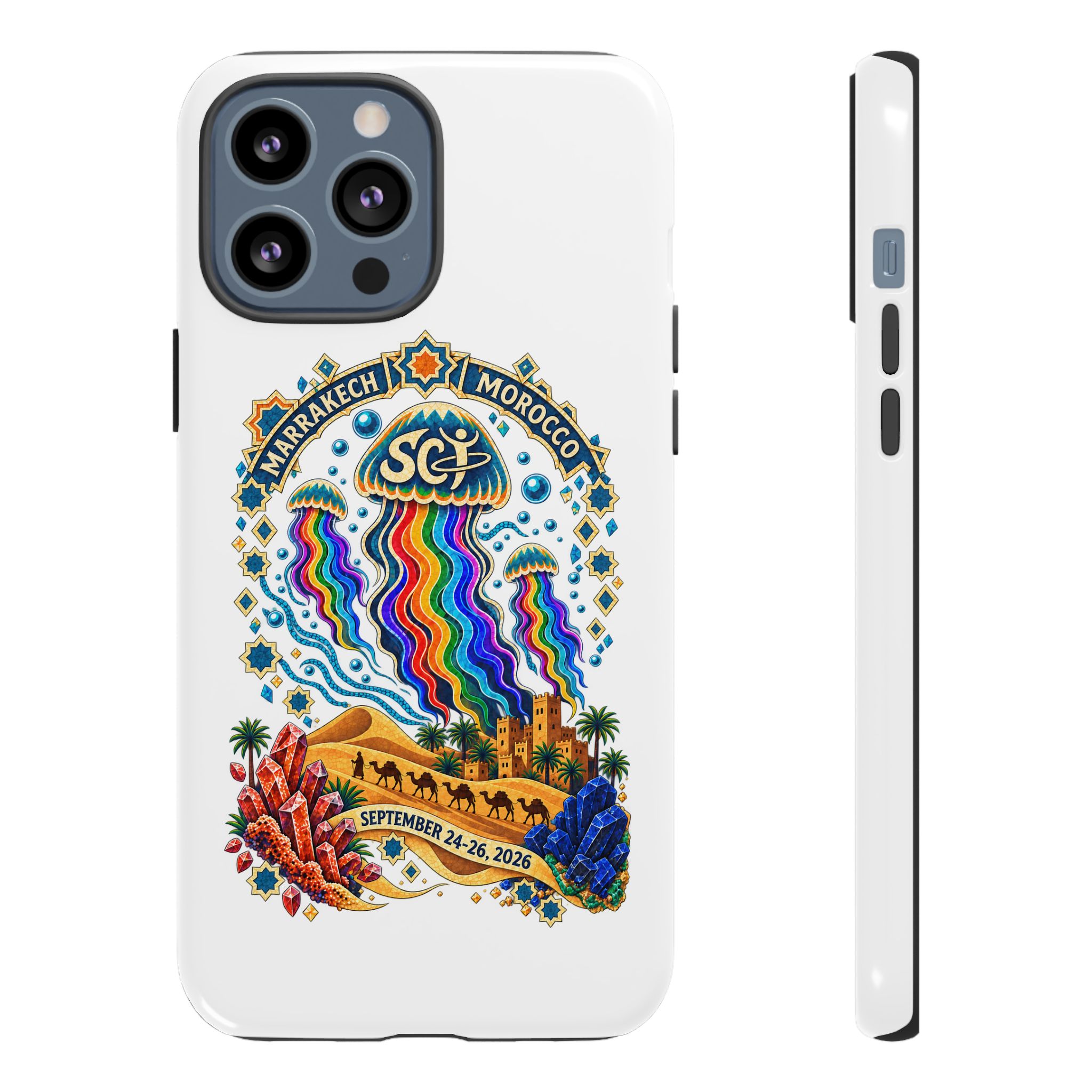 Marrakech Festival Phone Case – 'SGL' Rainbow Jellyfish Design (Sept 24–26, 2022) - Image 54