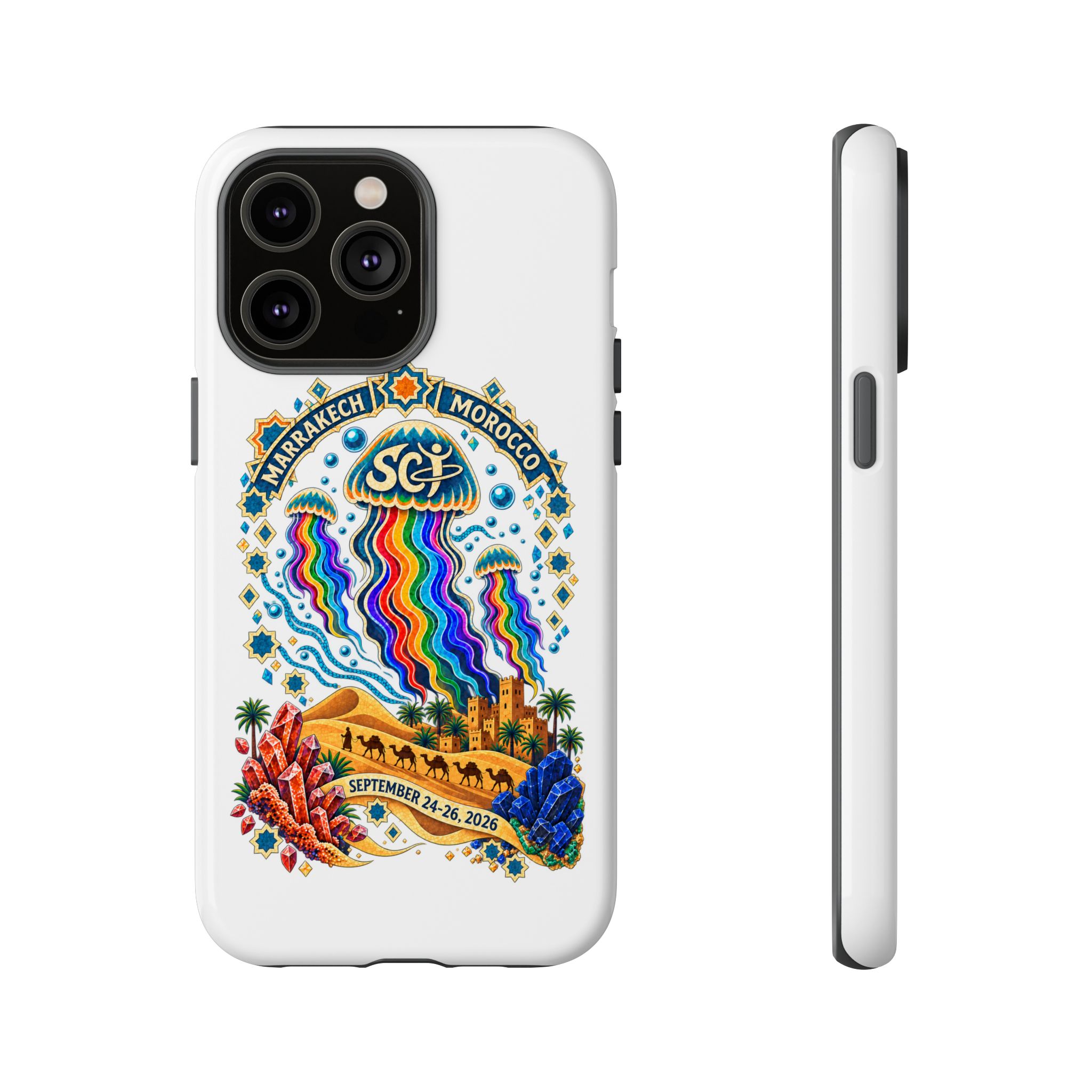 Marrakech Festival Phone Case – 'SGL' Rainbow Jellyfish Design (Sept 24–26, 2022) - Image 15