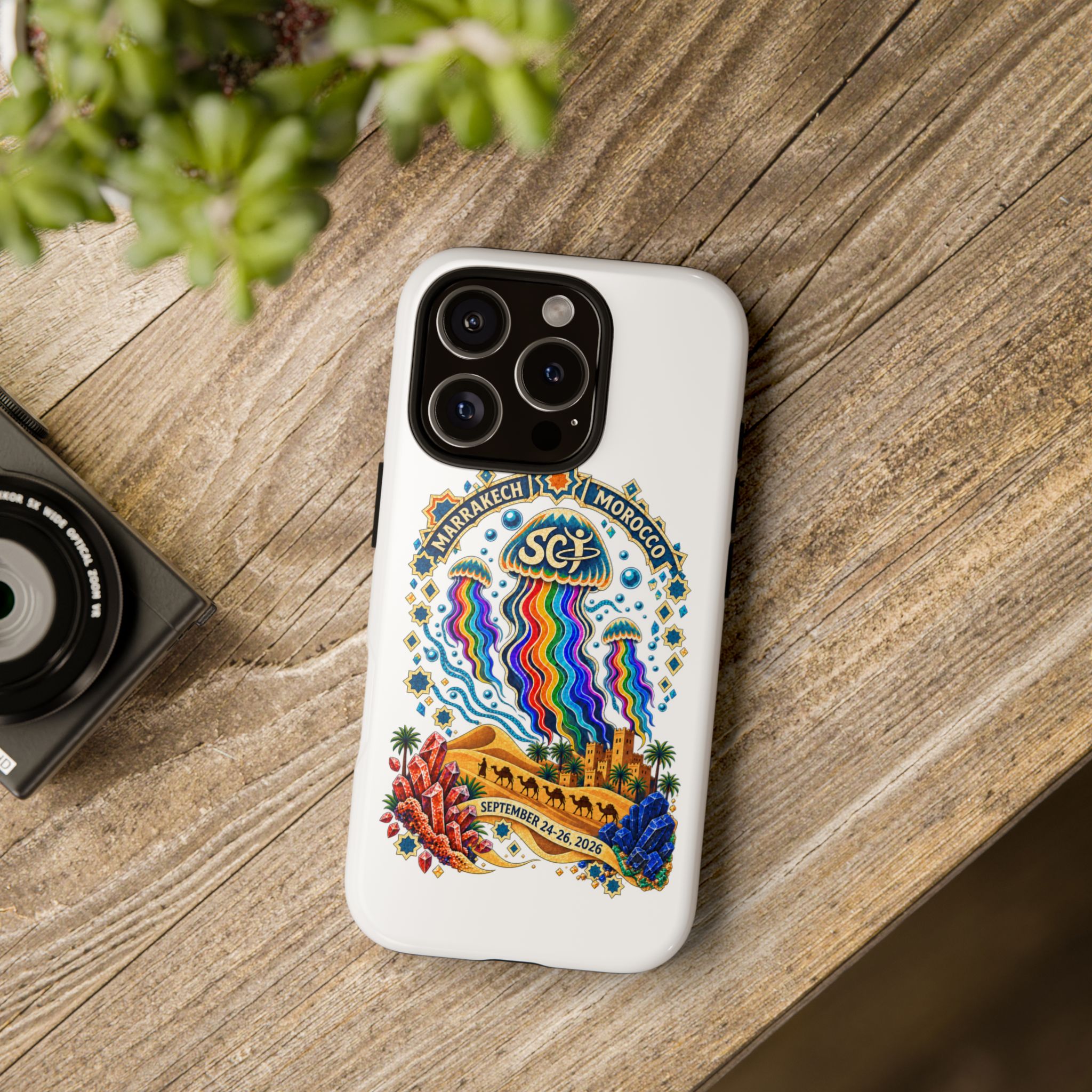 Marrakech Festival Phone Case – 'SGL' Rainbow Jellyfish Design (Sept 24–26, 2022) - Image 41