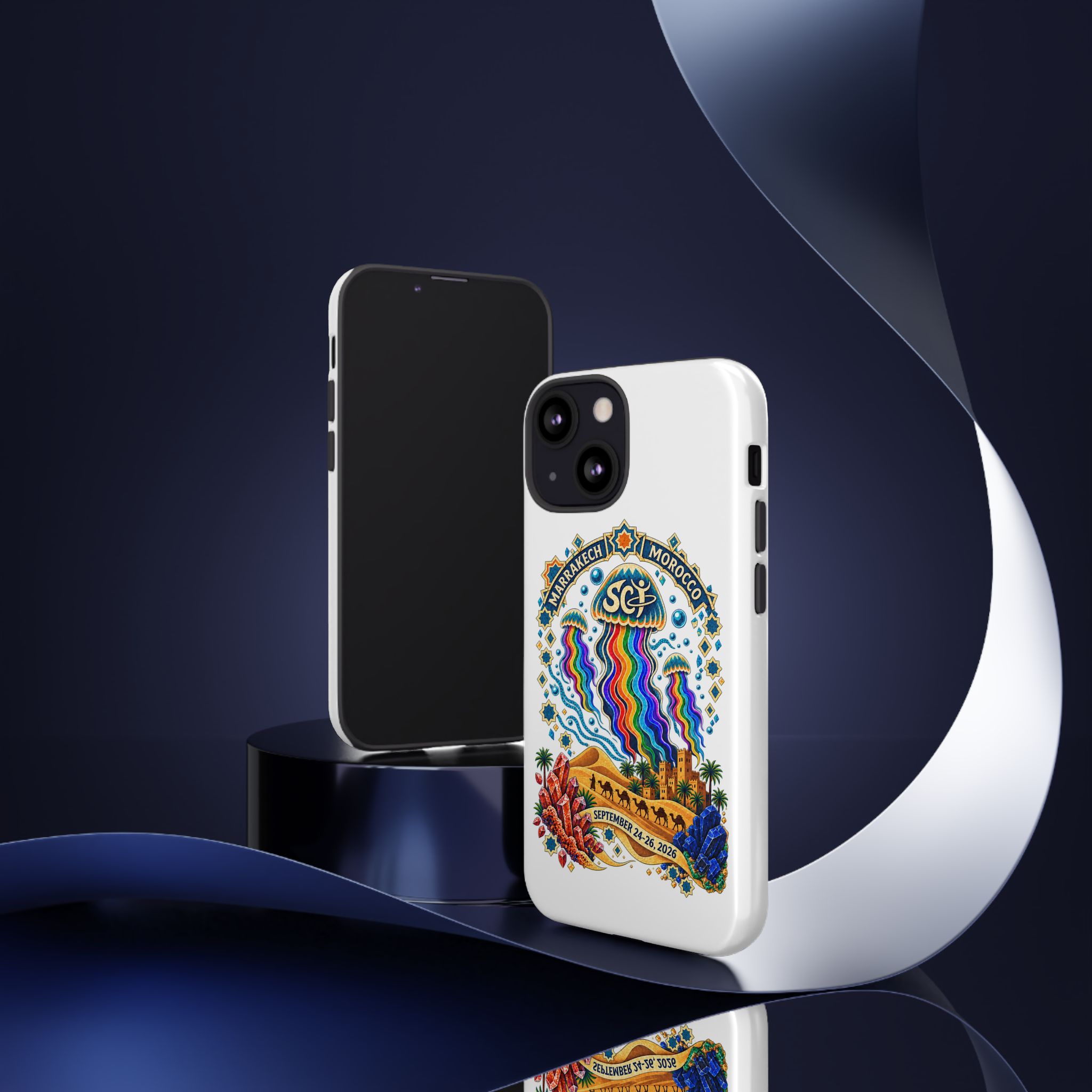 Marrakech Festival Phone Case – 'SGL' Rainbow Jellyfish Design (Sept 24–26, 2022) - Image 48