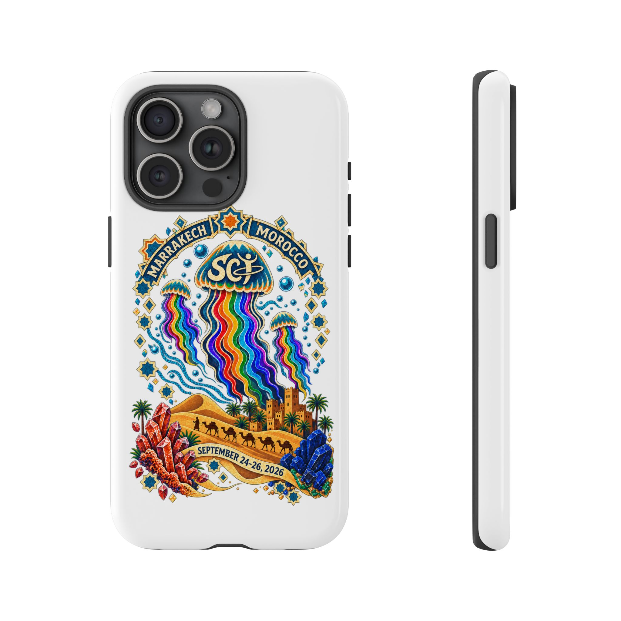 Marrakech Festival Phone Case – 'SGL' Rainbow Jellyfish Design (Sept 24–26, 2022) - Image 43