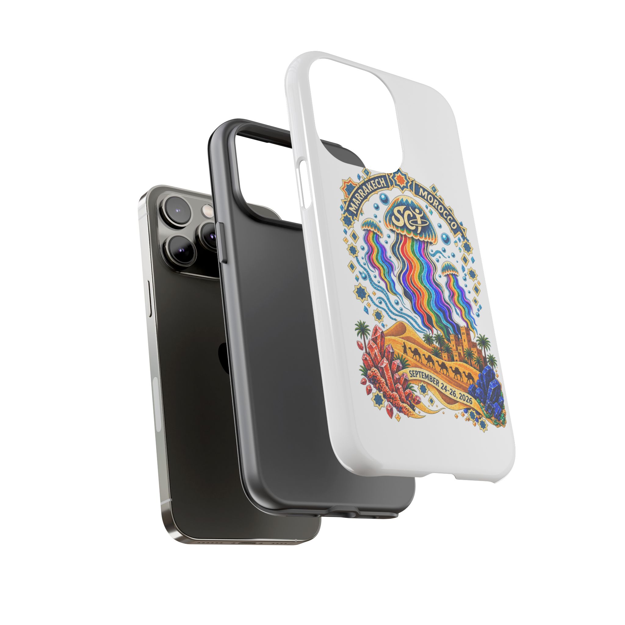 Marrakech Festival Phone Case – 'SGL' Rainbow Jellyfish Design (Sept 24–26, 2022) - Image 17