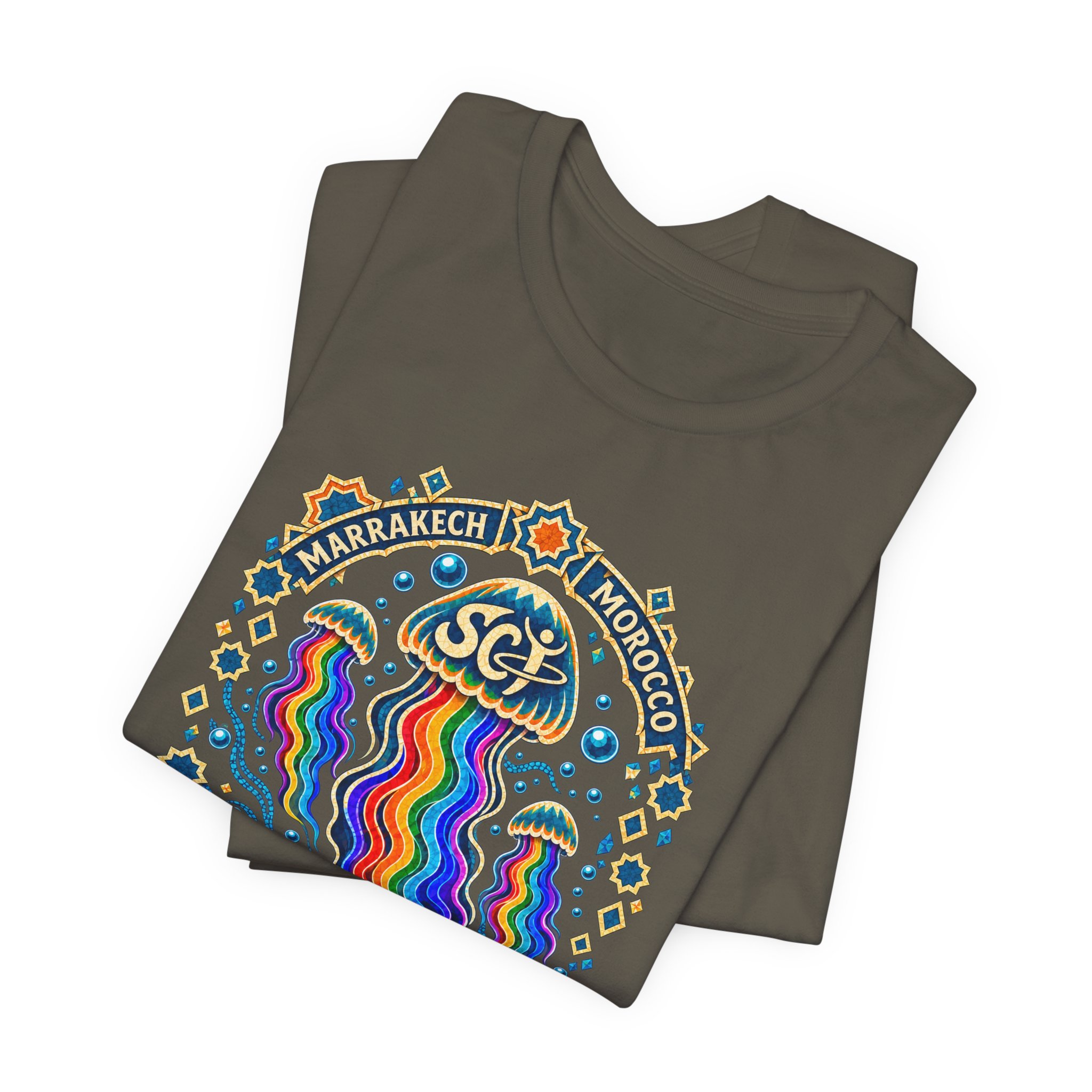 Marrakech Morocco Festival Tee — Rainbow Desert Graphic T-Shirt - Image 15