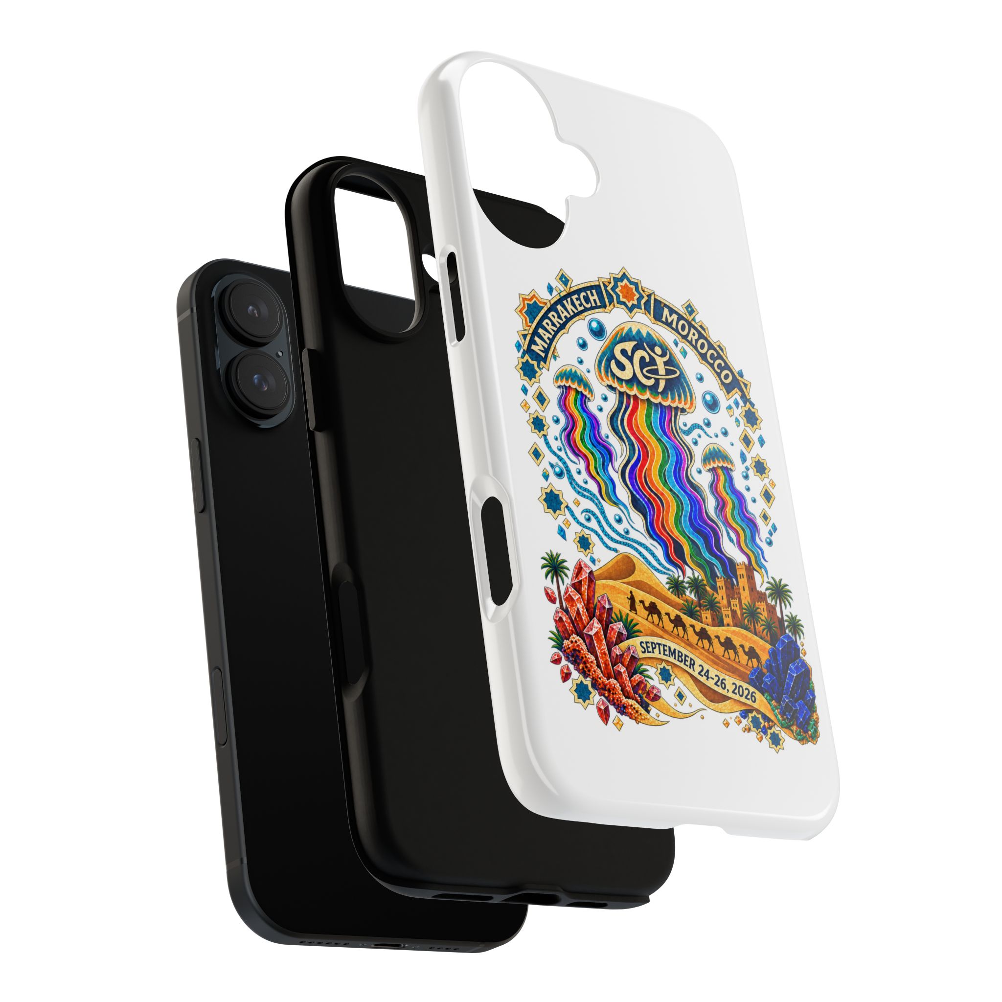 Marrakech Festival Phone Case – 'SGL' Rainbow Jellyfish Design (Sept 24–26, 2022) - Image 29