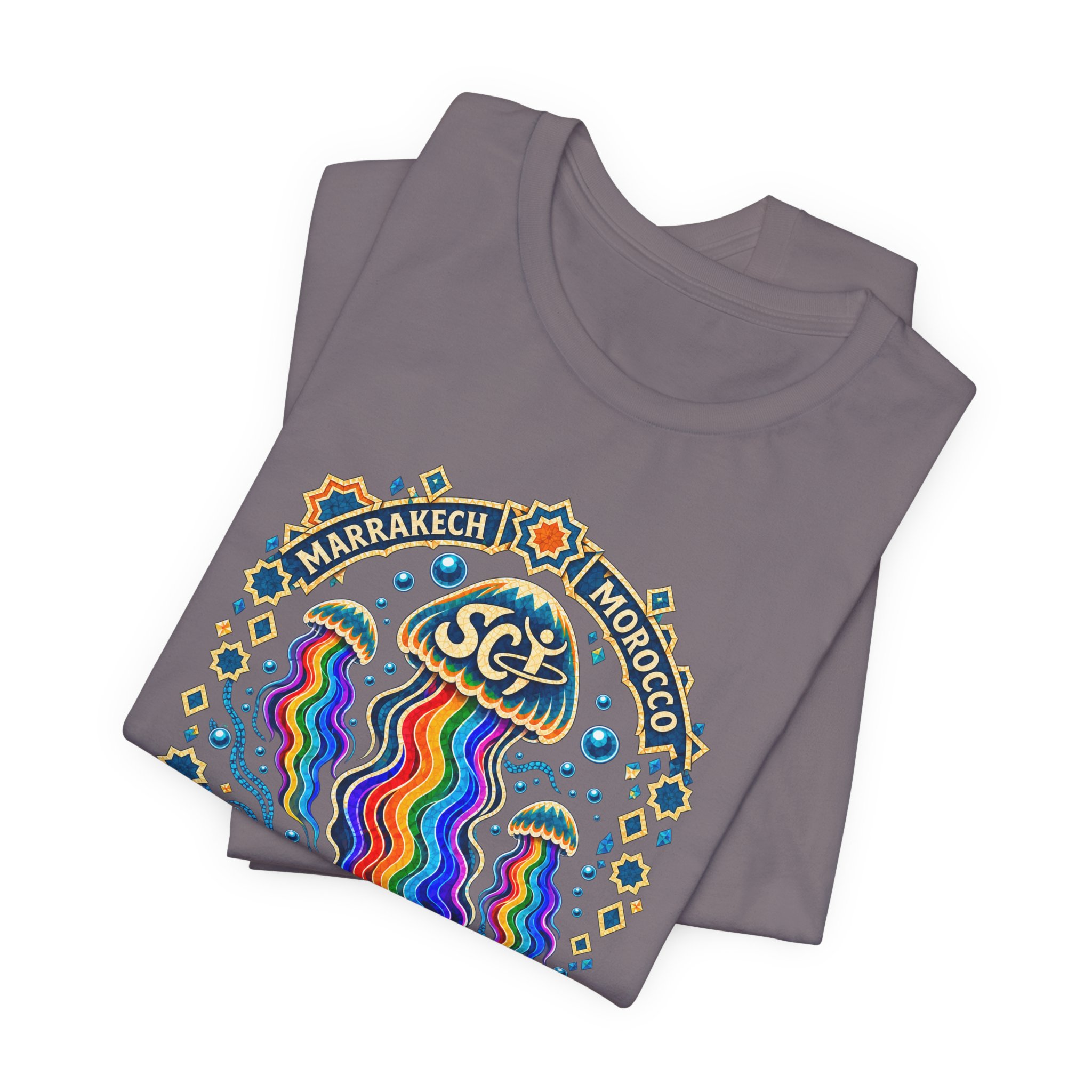 Marrakech Morocco Festival Tee — Rainbow Desert Graphic T-Shirt - Image 35