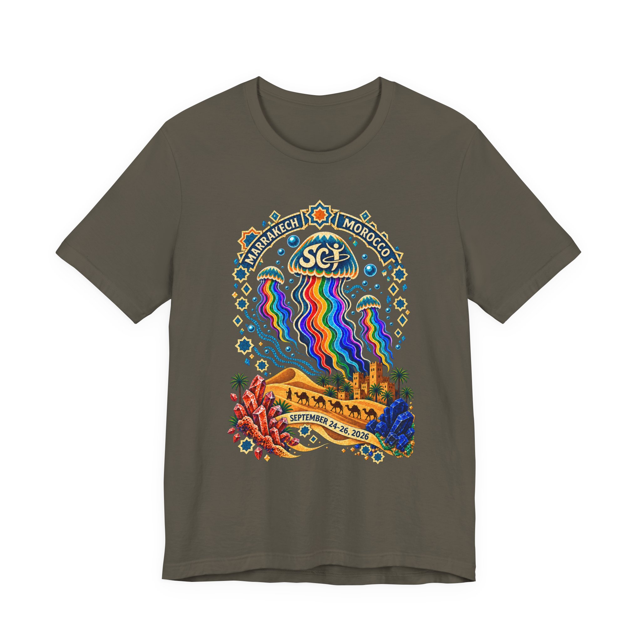 Marrakech Morocco Festival Tee — Rainbow Desert Graphic T-Shirt - Image 13