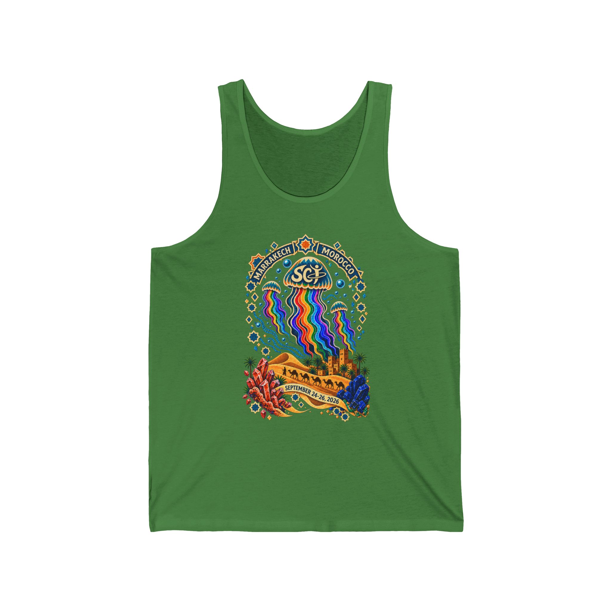 Rainbow jellyfish. Moroccan desert. Women's Tank Top - Image 10