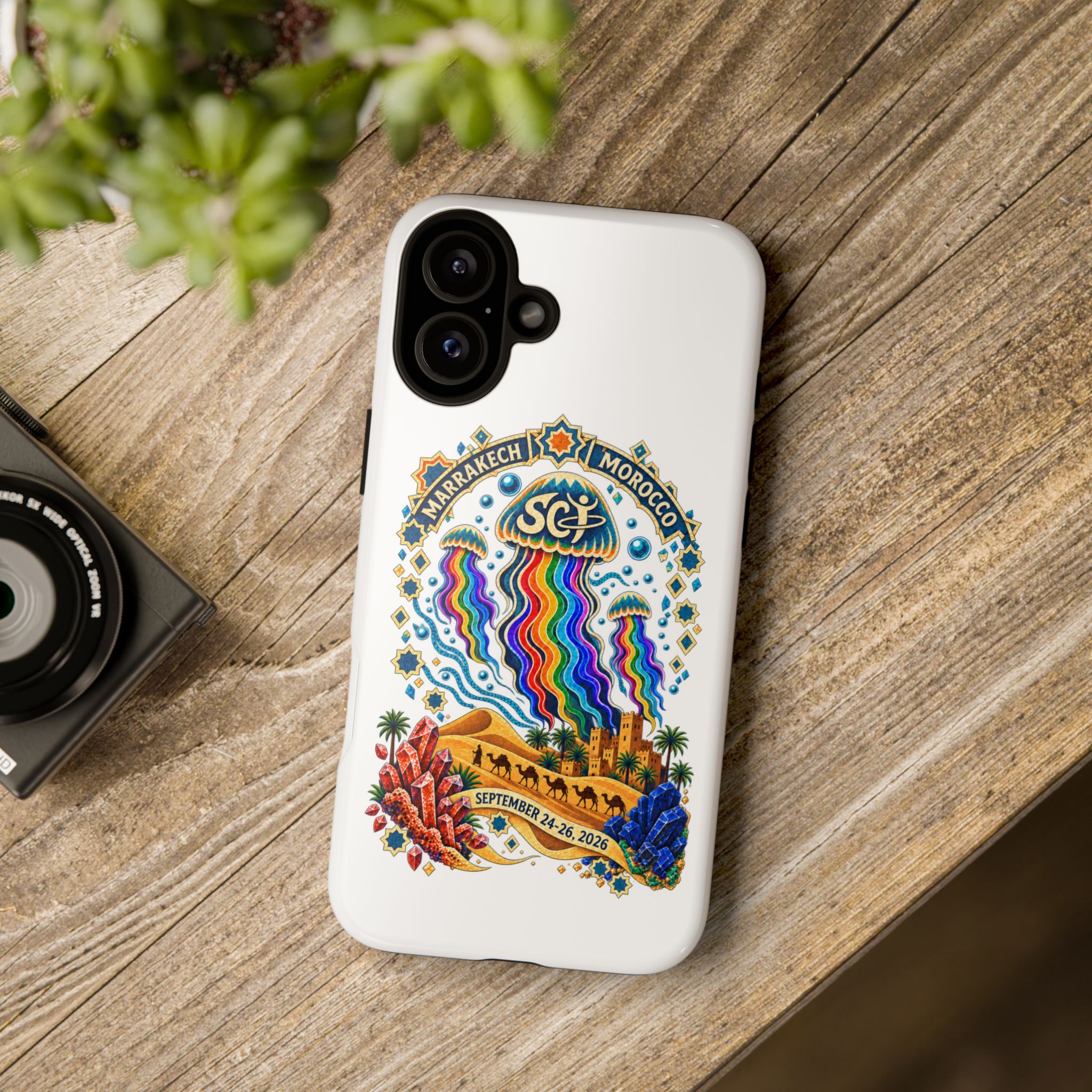 Marrakech Festival Phone Case – 'SGL' Rainbow Jellyfish Design (Sept 24–26, 2022) - Image 30