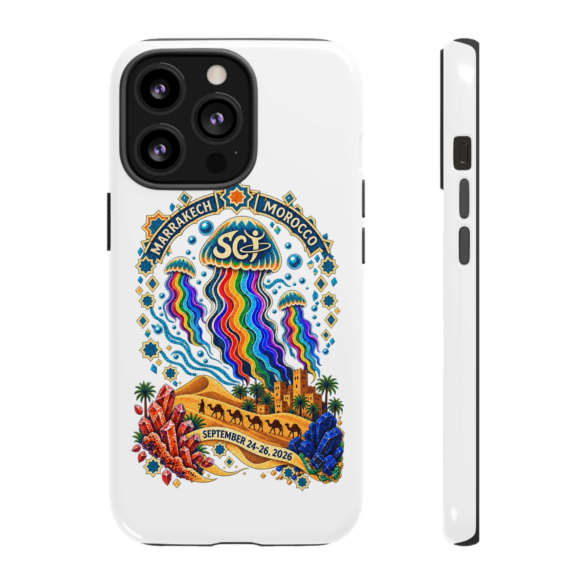 Marrakech Festival Phone Case – 'SGL' Rainbow Jellyfish Design (Sept 24–26, 2022) - Image 58