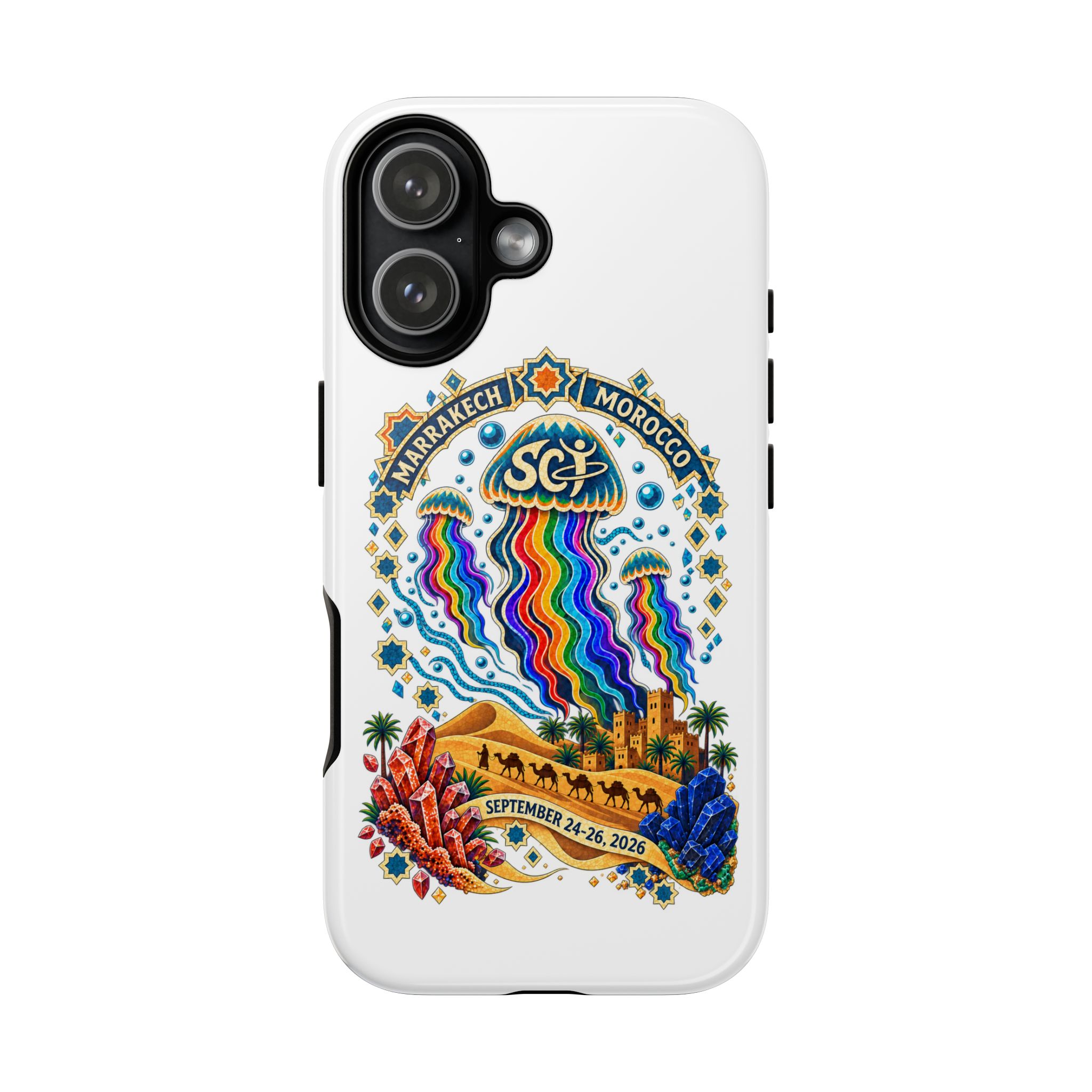 Marrakech Festival Phone Case – 'SGL' Rainbow Jellyfish Design (Sept 24–26, 2022) - Image 14