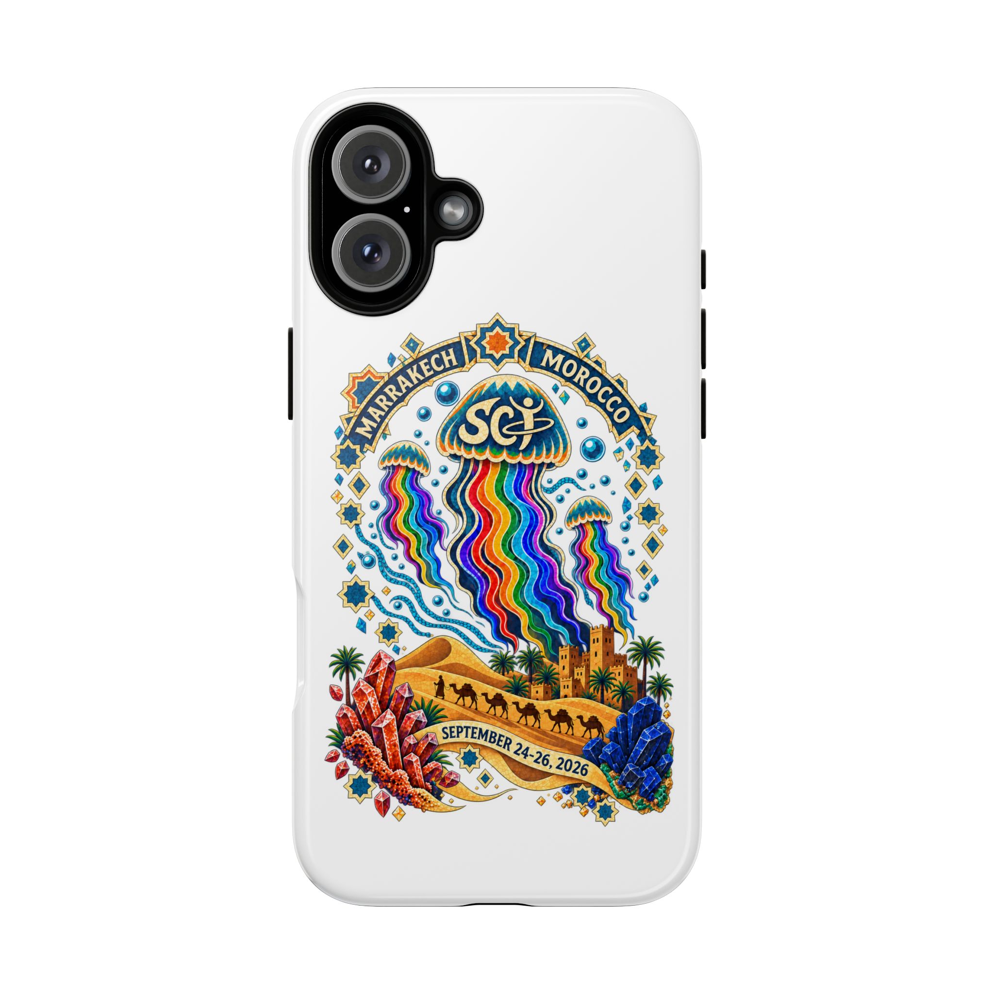 Marrakech Festival Phone Case – 'SGL' Rainbow Jellyfish Design (Sept 24–26, 2022) - Image 27