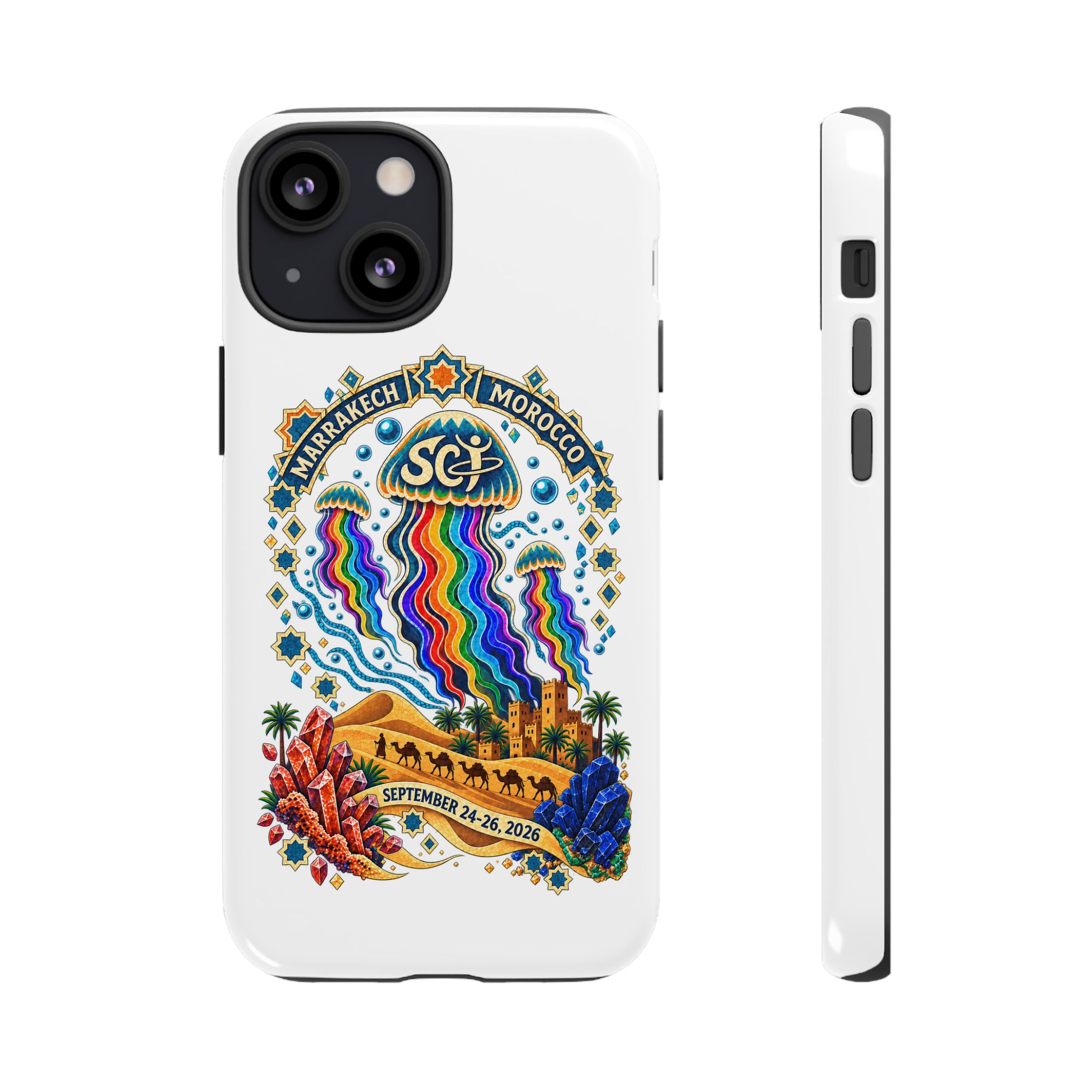 Marrakech Festival Phone Case – 'SGL' Rainbow Jellyfish Design (Sept 24–26, 2022) - Image 47