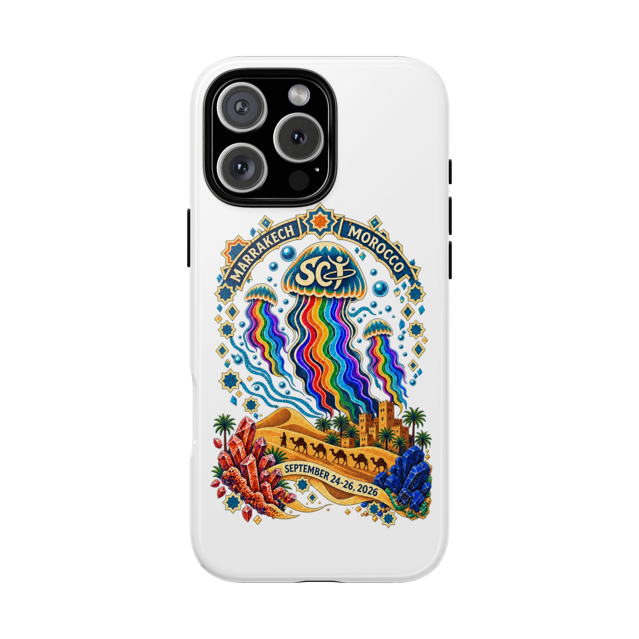 Marrakech Festival Phone Case – 'SGL' Rainbow Jellyfish Design (Sept 24–26, 2022) - Image 9