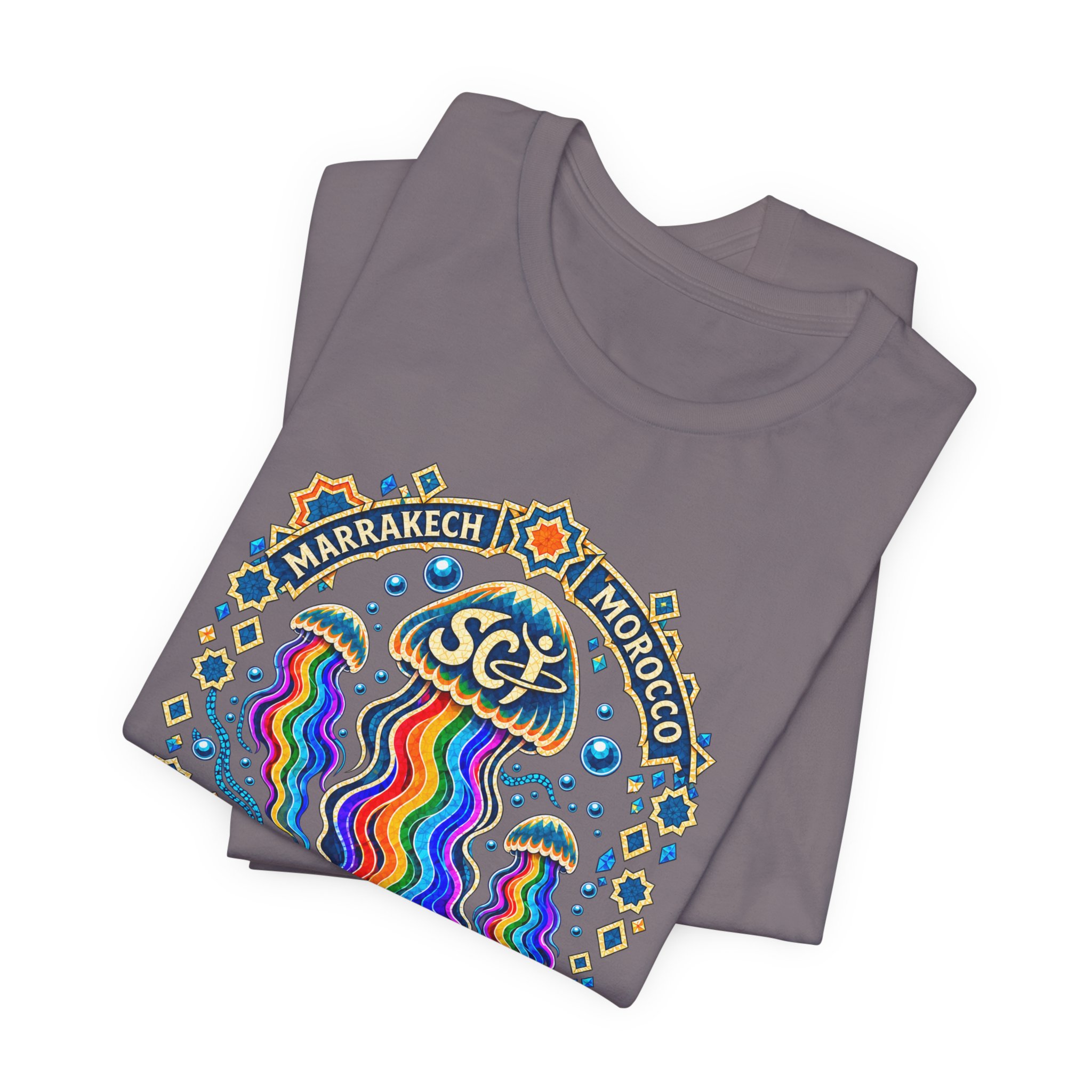 Marrakech Morocco Festival Tee — Rainbow Desert Graphic T-Shirt - Image 35