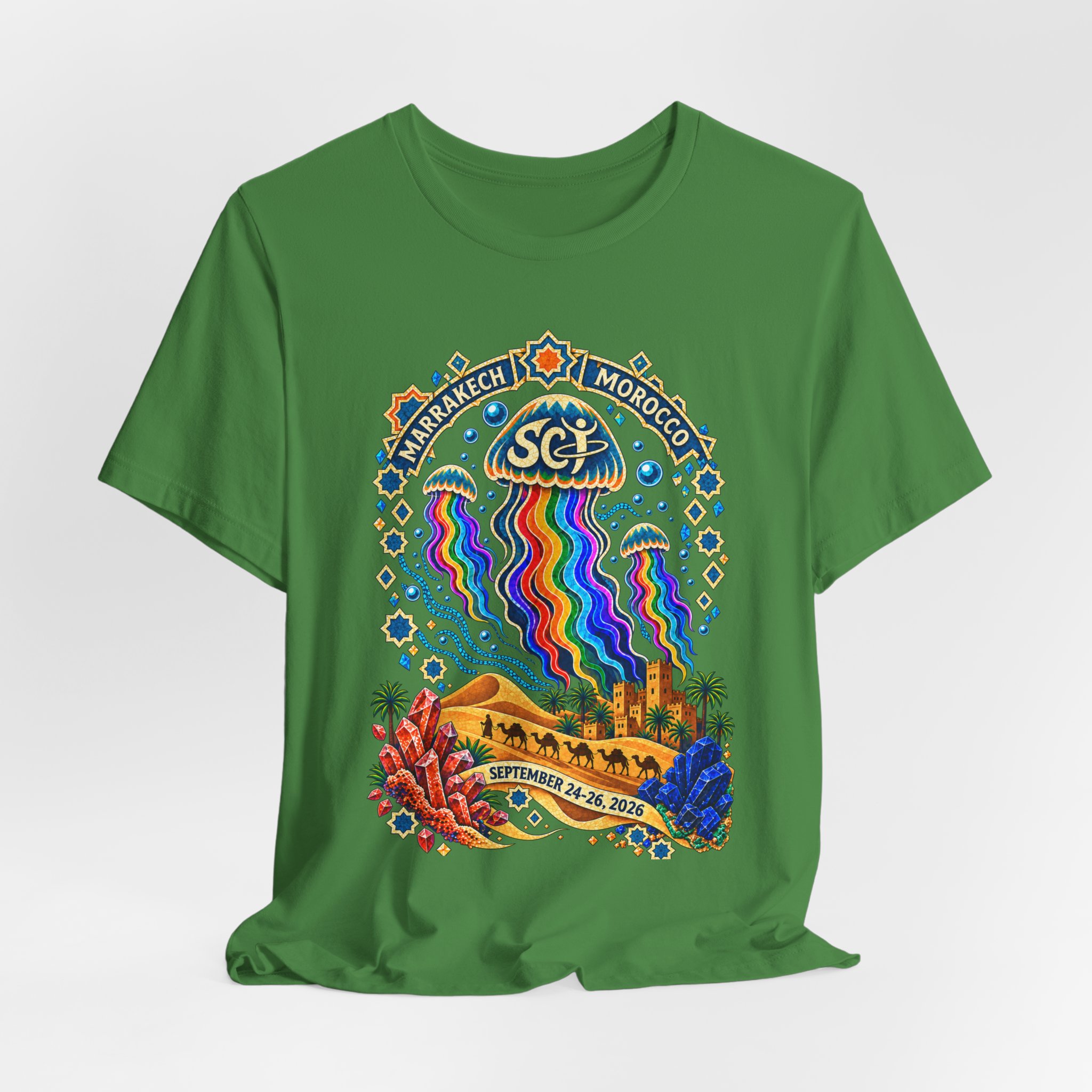 Marrakech Morocco Festival Tee — Rainbow Desert Graphic T-Shirt - Image 24