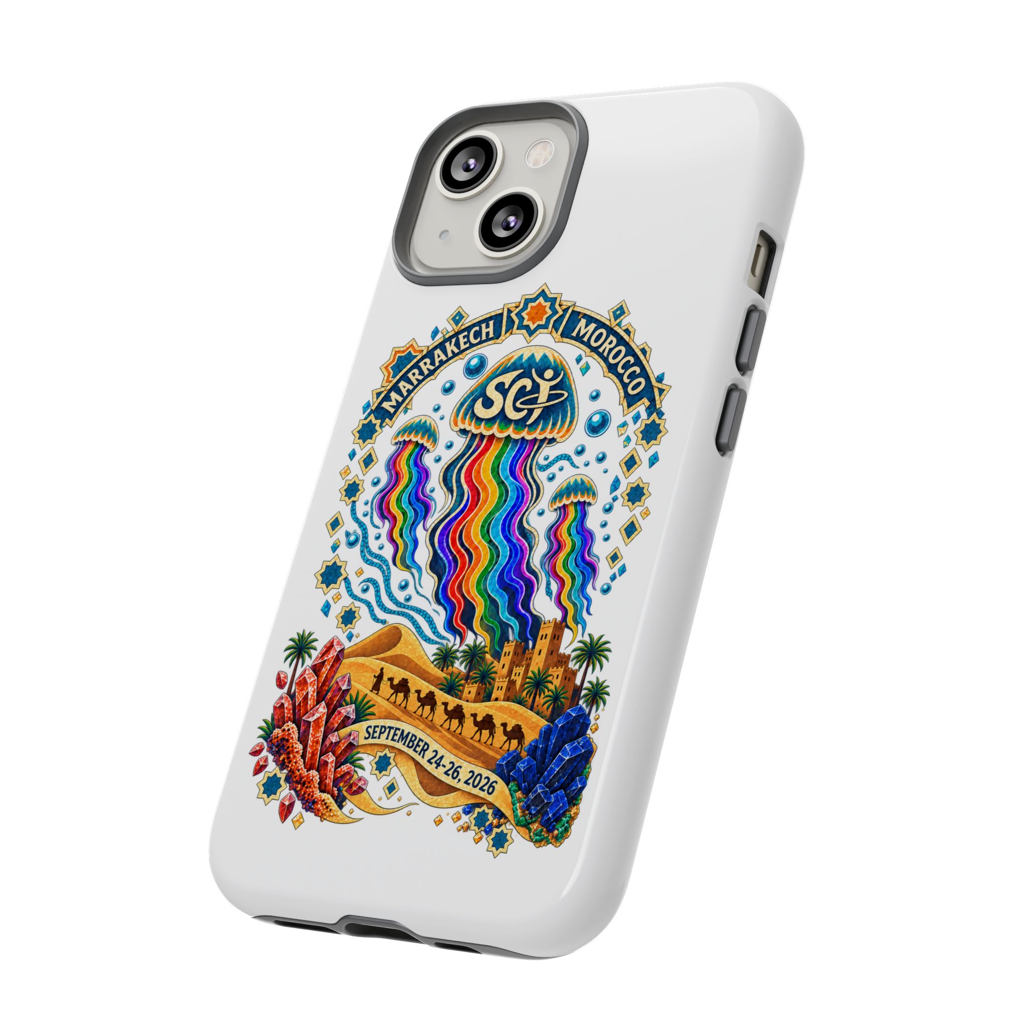 Marrakech Festival Phone Case – 'SGL' Rainbow Jellyfish Design (Sept 24–26, 2022) - Image 61