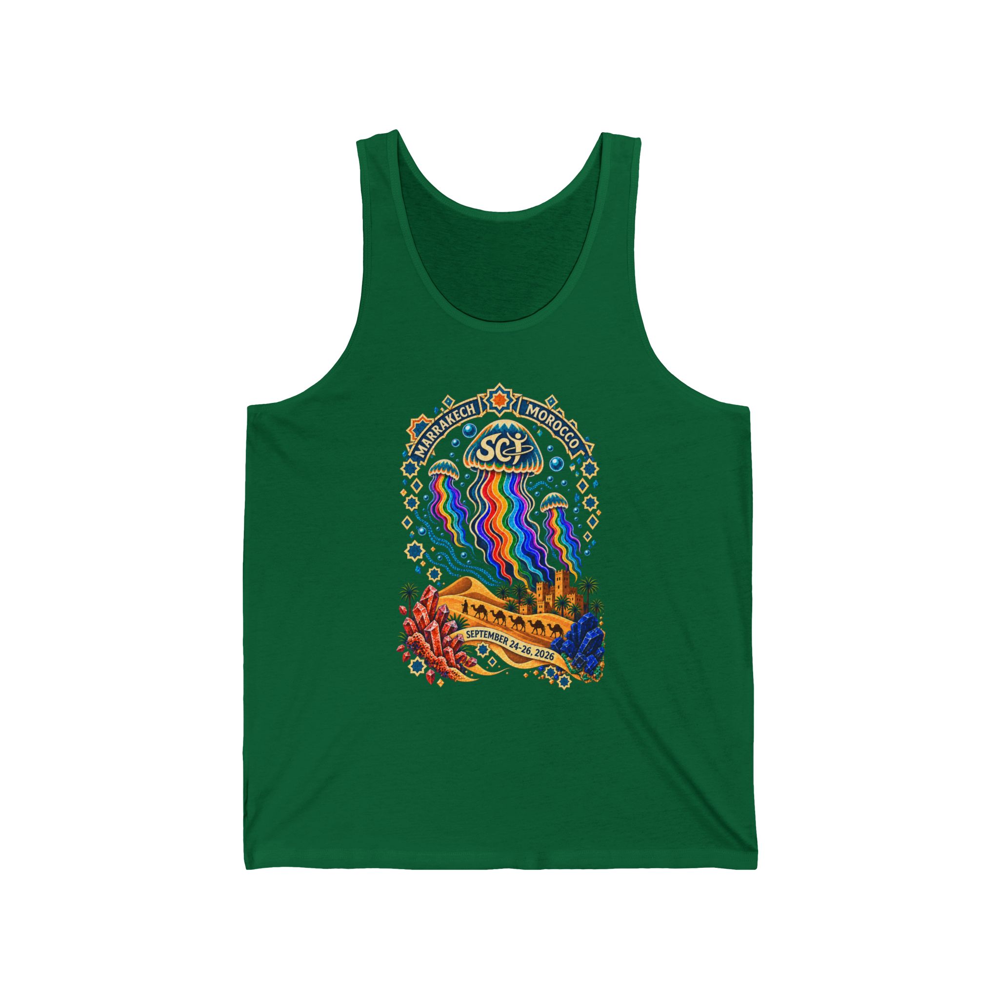 Rainbow jellyfish. Moroccan desert. Women's Tank Top - Image 13