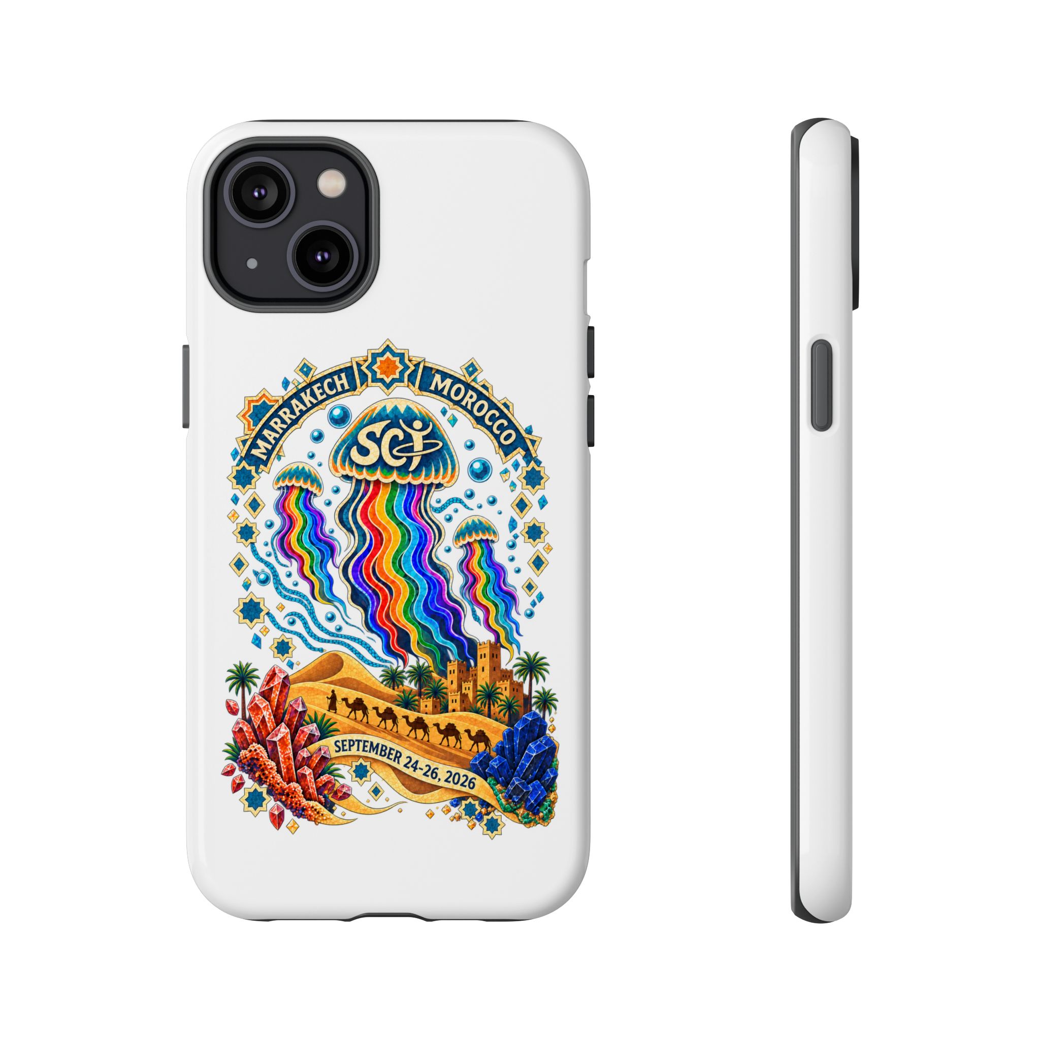 Marrakech Festival Phone Case – 'SGL' Rainbow Jellyfish Design (Sept 24–26, 2022) - Image 22