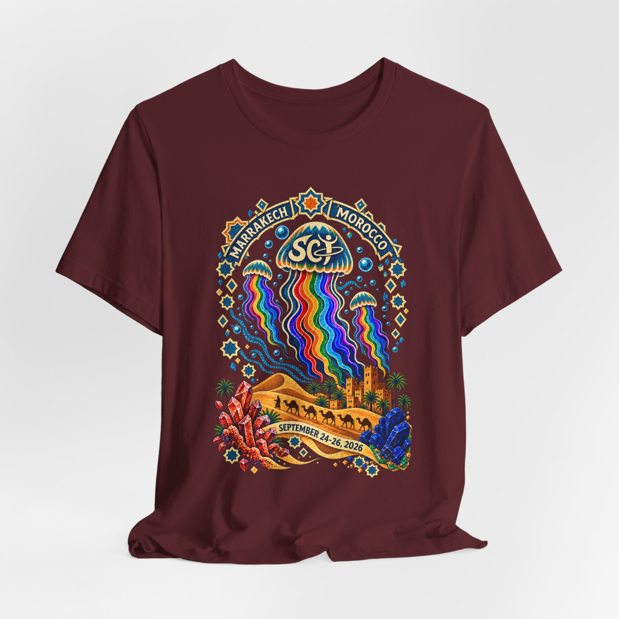 Marrakech Morocco Festival Tee — Rainbow Desert Graphic T-Shirt - Image 40