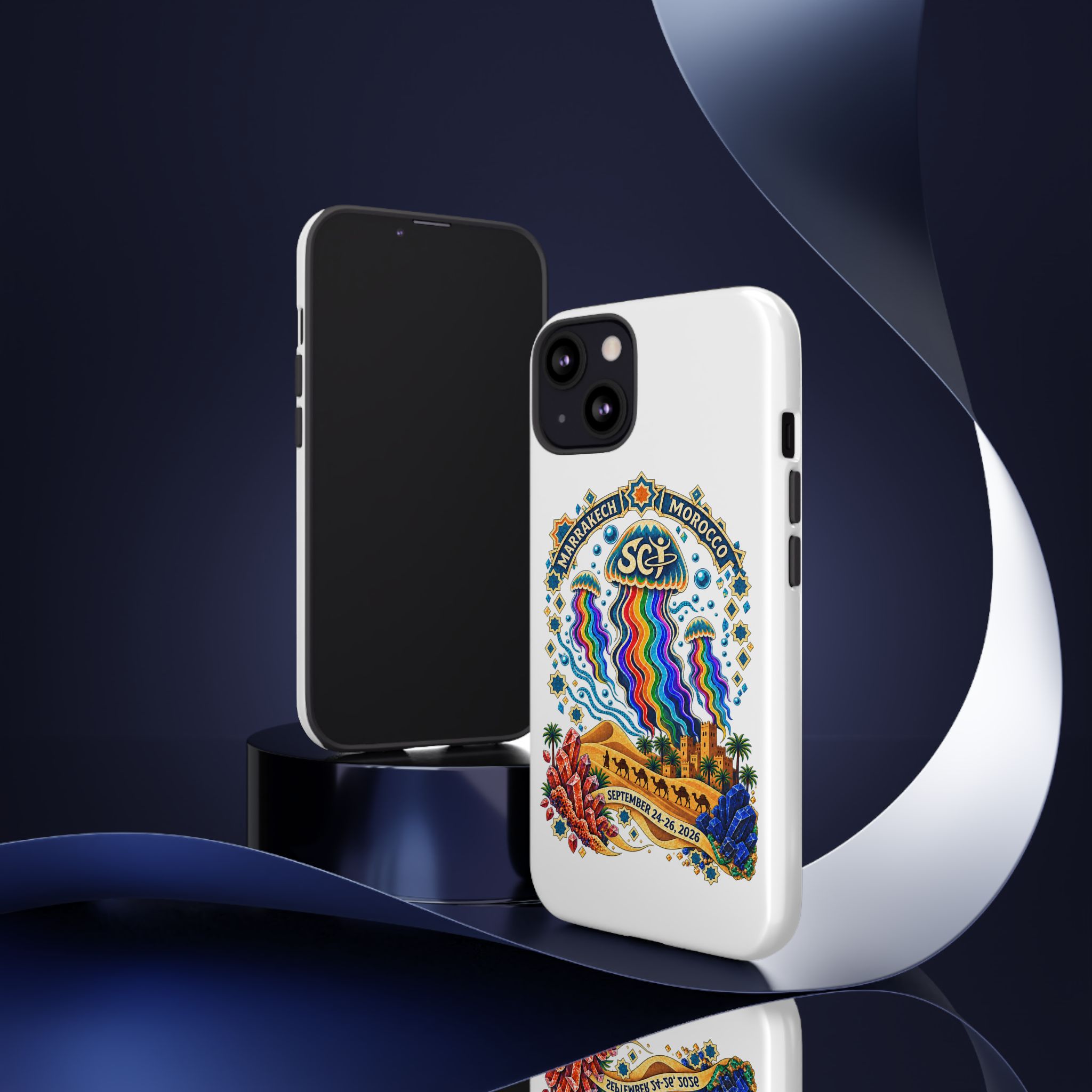 Marrakech Festival Phone Case – 'SGL' Rainbow Jellyfish Design (Sept 24–26, 2022) - Image 57