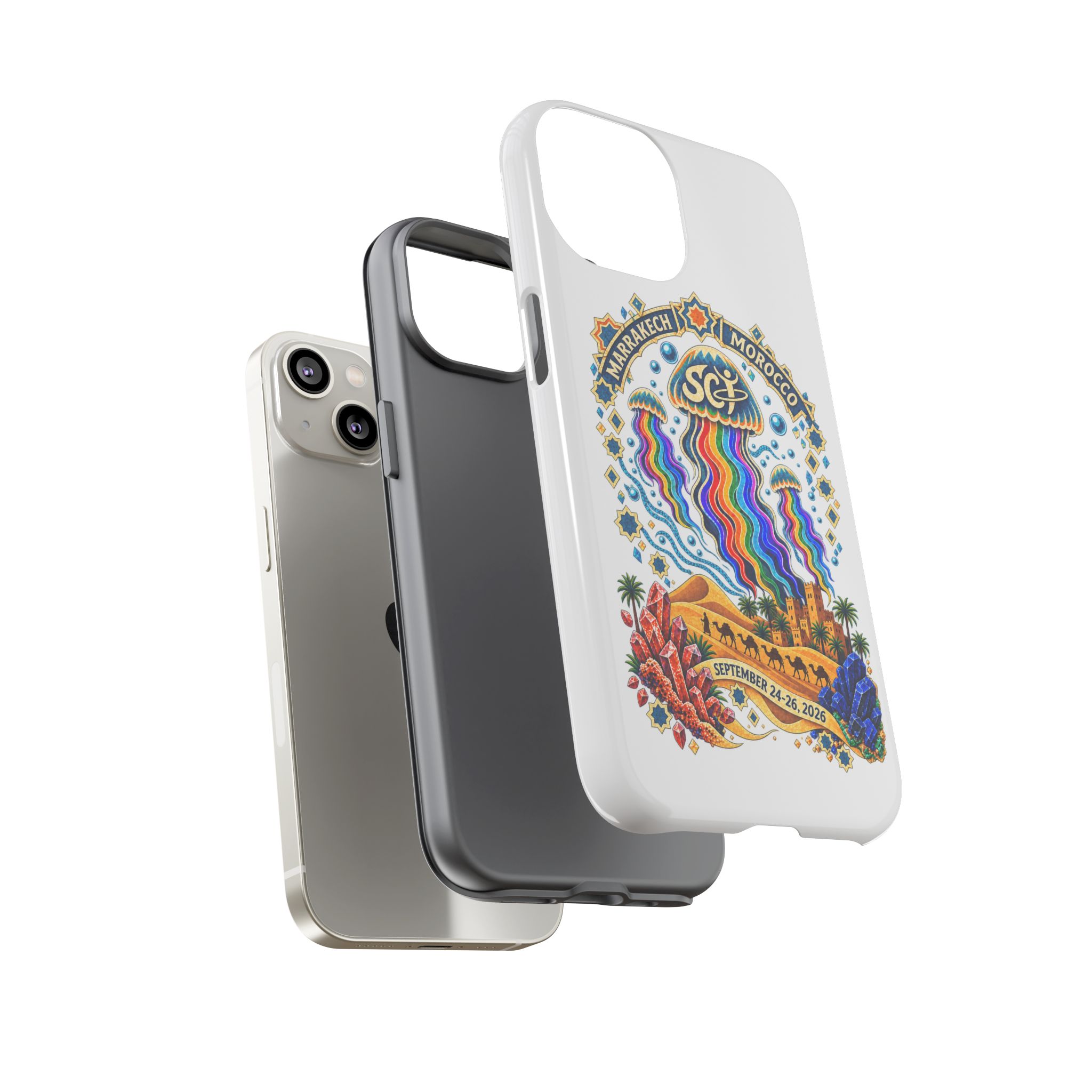 Marrakech Festival Phone Case – 'SGL' Rainbow Jellyfish Design (Sept 24–26, 2022) - Image 62