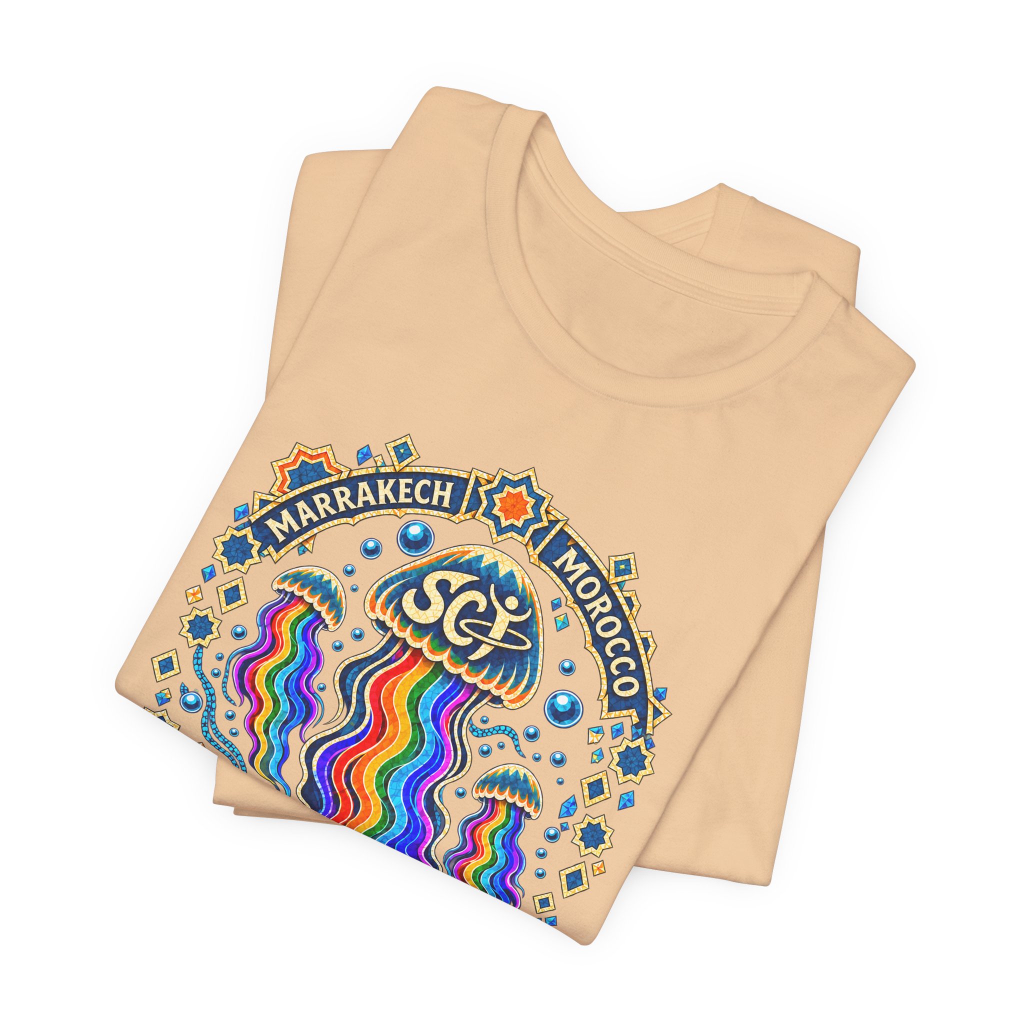 Marrakech Morocco Festival Tee — Rainbow Desert Graphic T-Shirt - Image 11