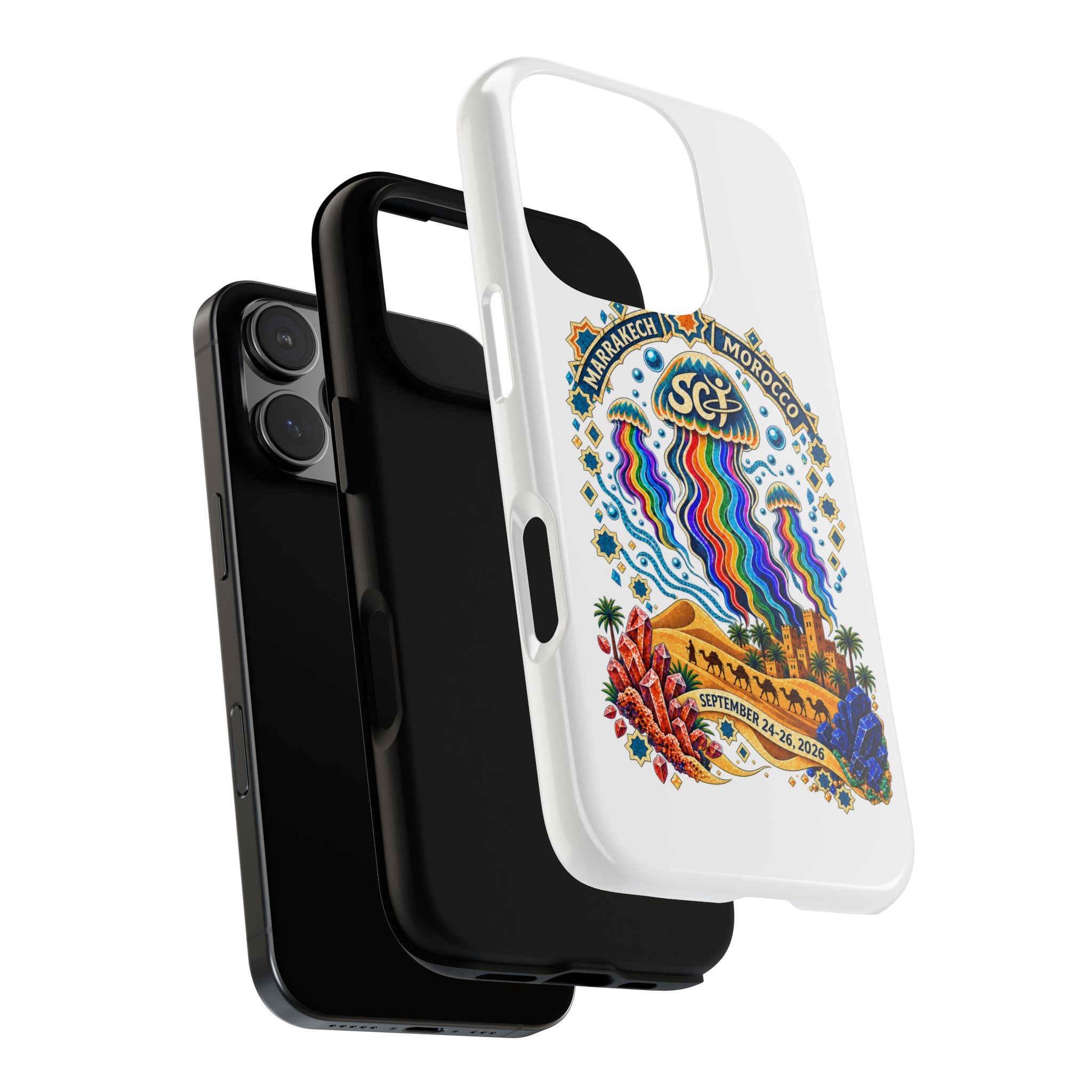 Marrakech Festival Phone Case – 'SGL' Rainbow Jellyfish Design (Sept 24–26, 2022) - Image 40