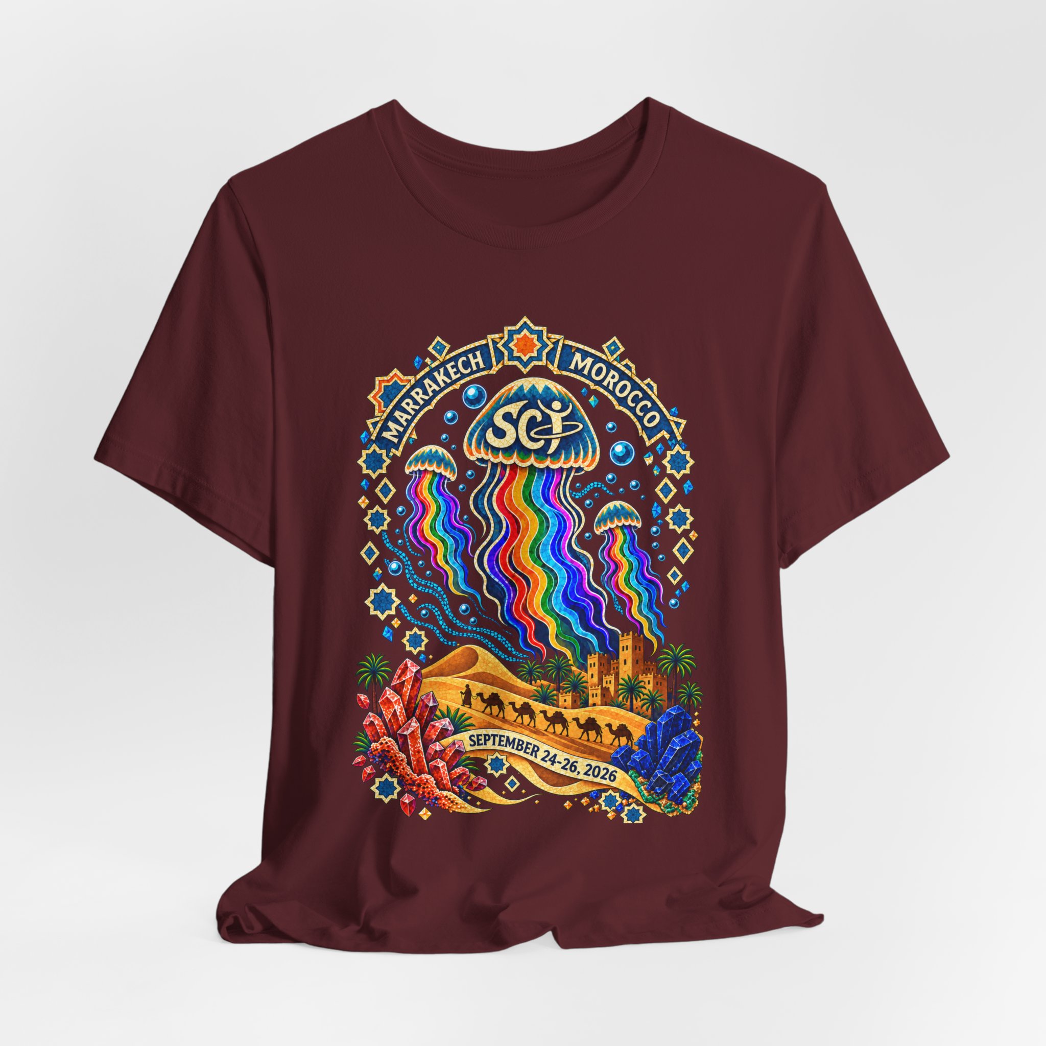Marrakech Morocco Festival Tee — Rainbow Desert Graphic T-Shirt - Image 40