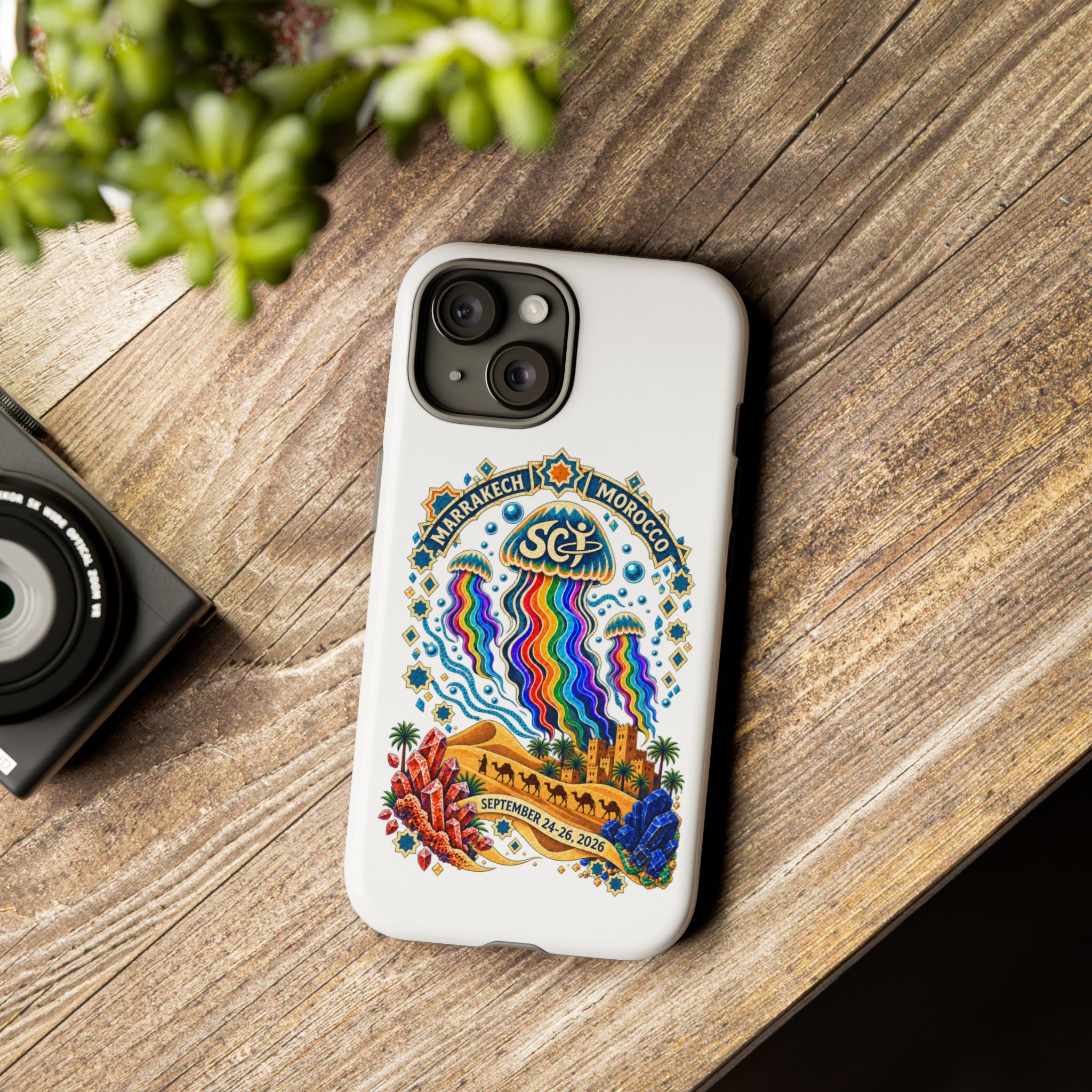 Marrakech Festival Phone Case – 'SGL' Rainbow Jellyfish Design (Sept 24–26, 2022) - Image 53