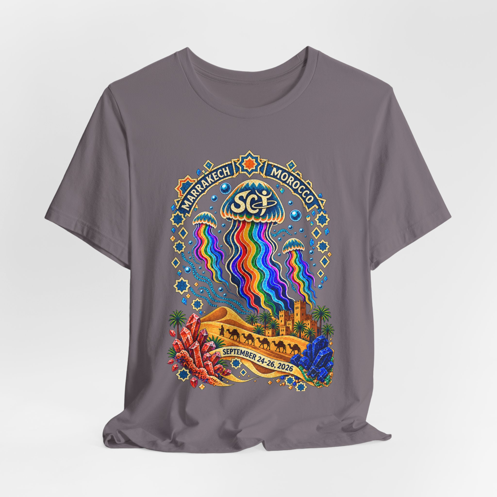 Marrakech Morocco Festival Tee — Rainbow Desert Graphic T-Shirt - Image 36