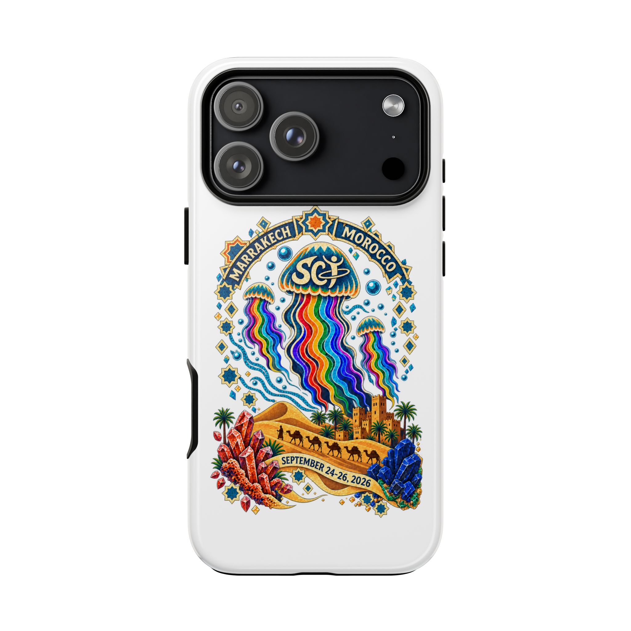 Marrakech Festival Phone Case – 'SGL' Rainbow Jellyfish Design (Sept 24–26, 2022) - Image 33