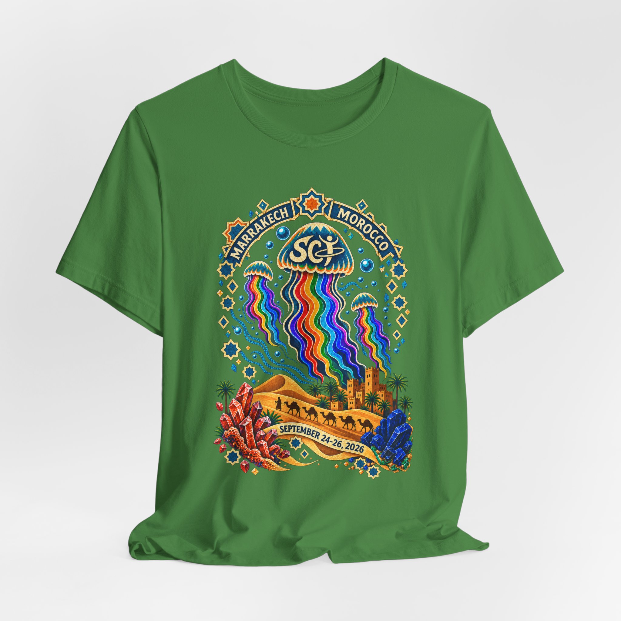 Marrakech Morocco Festival Tee — Rainbow Desert Graphic T-Shirt - Image 24