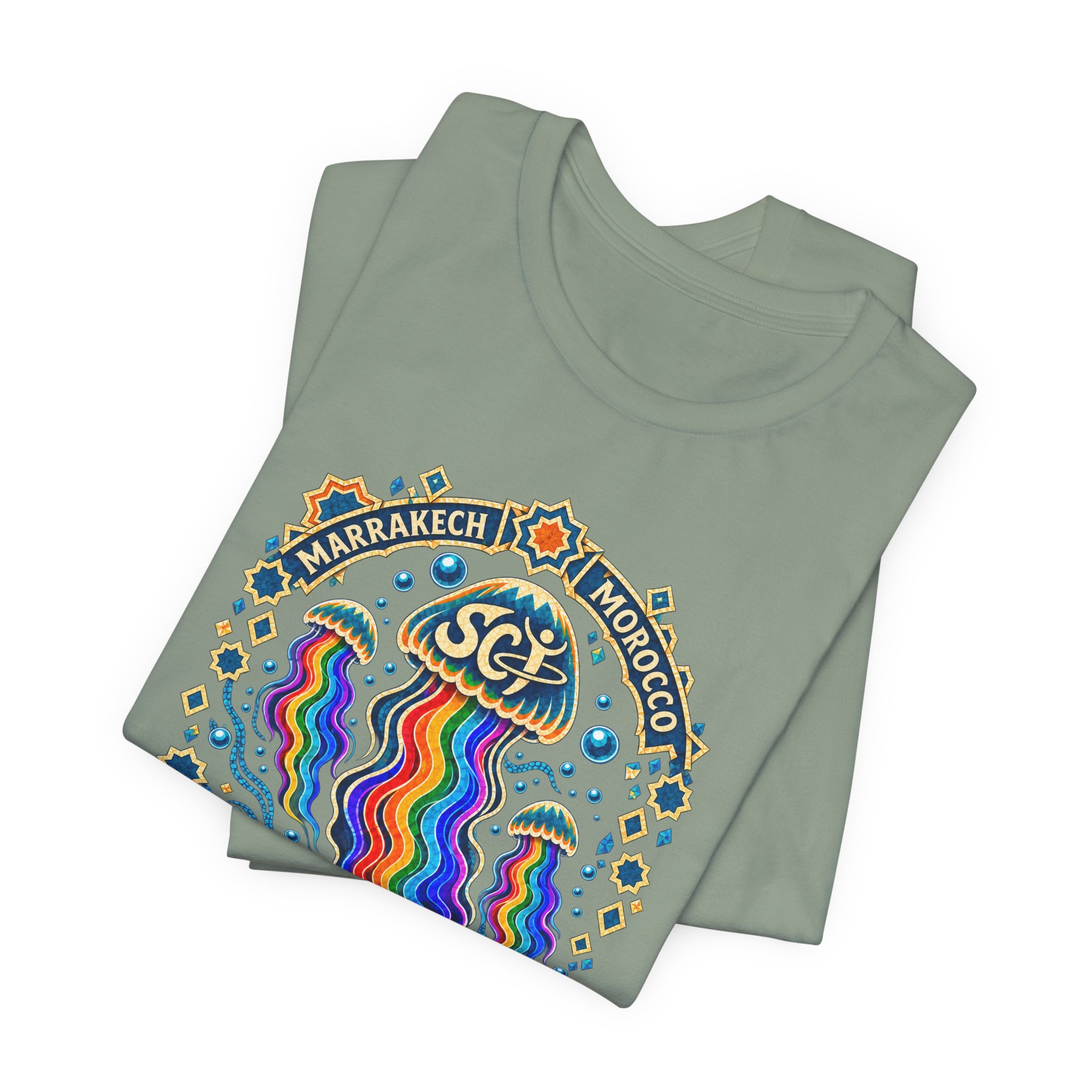 Marrakech Morocco Festival Tee — Rainbow Desert Graphic T-Shirt - Image 19