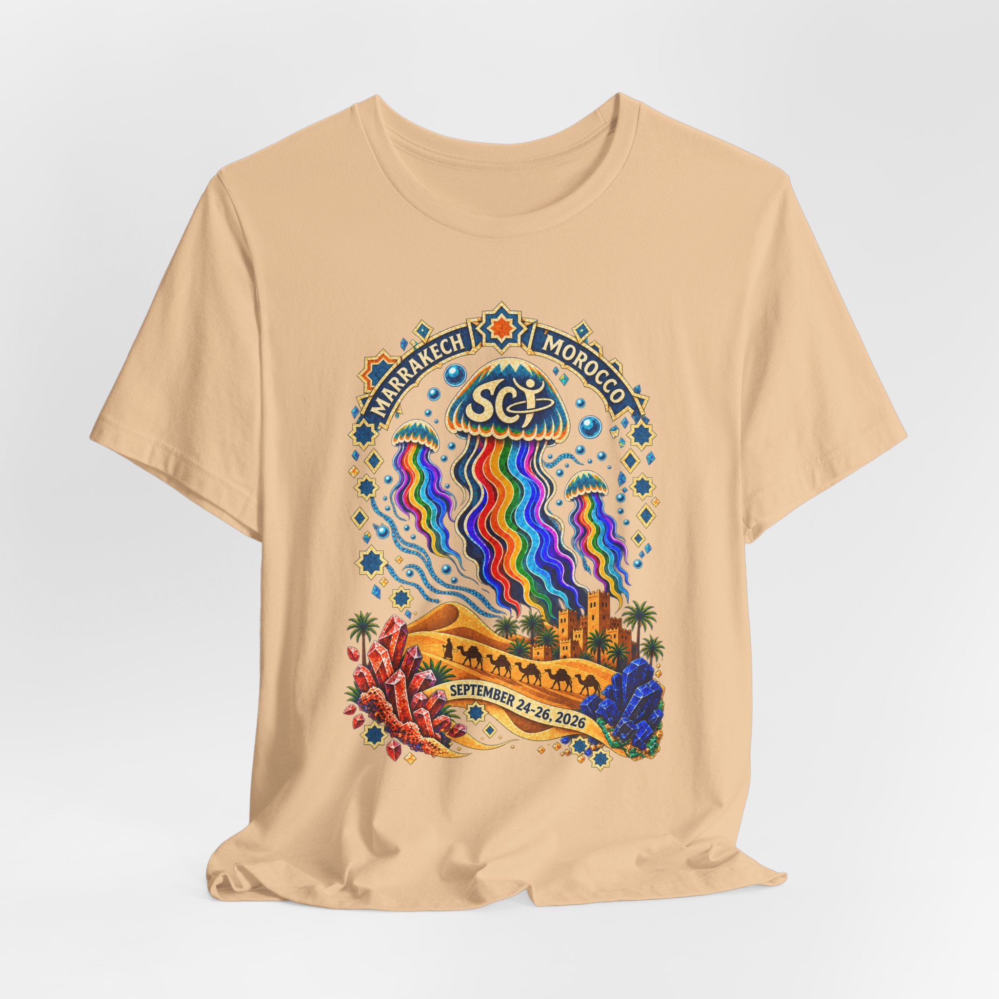 Marrakech Morocco Festival Tee — Rainbow Desert Graphic T-Shirt - Image 12