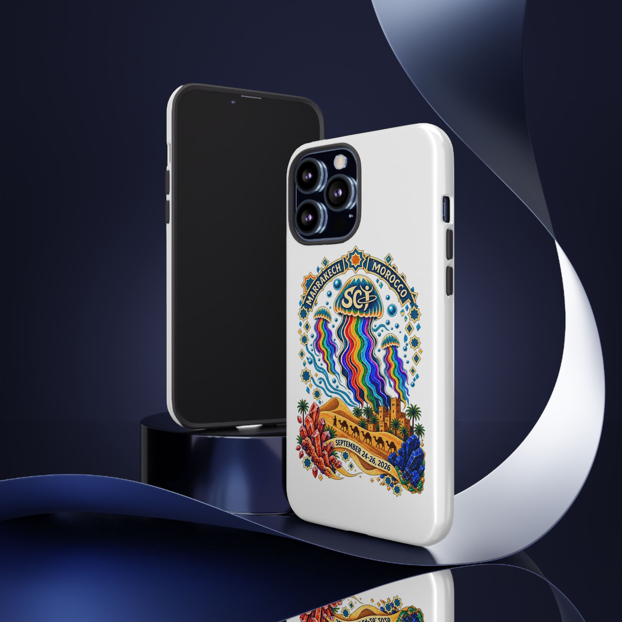 Marrakech Festival Phone Case – 'SGL' Rainbow Jellyfish Design (Sept 24–26, 2022) - Image 55