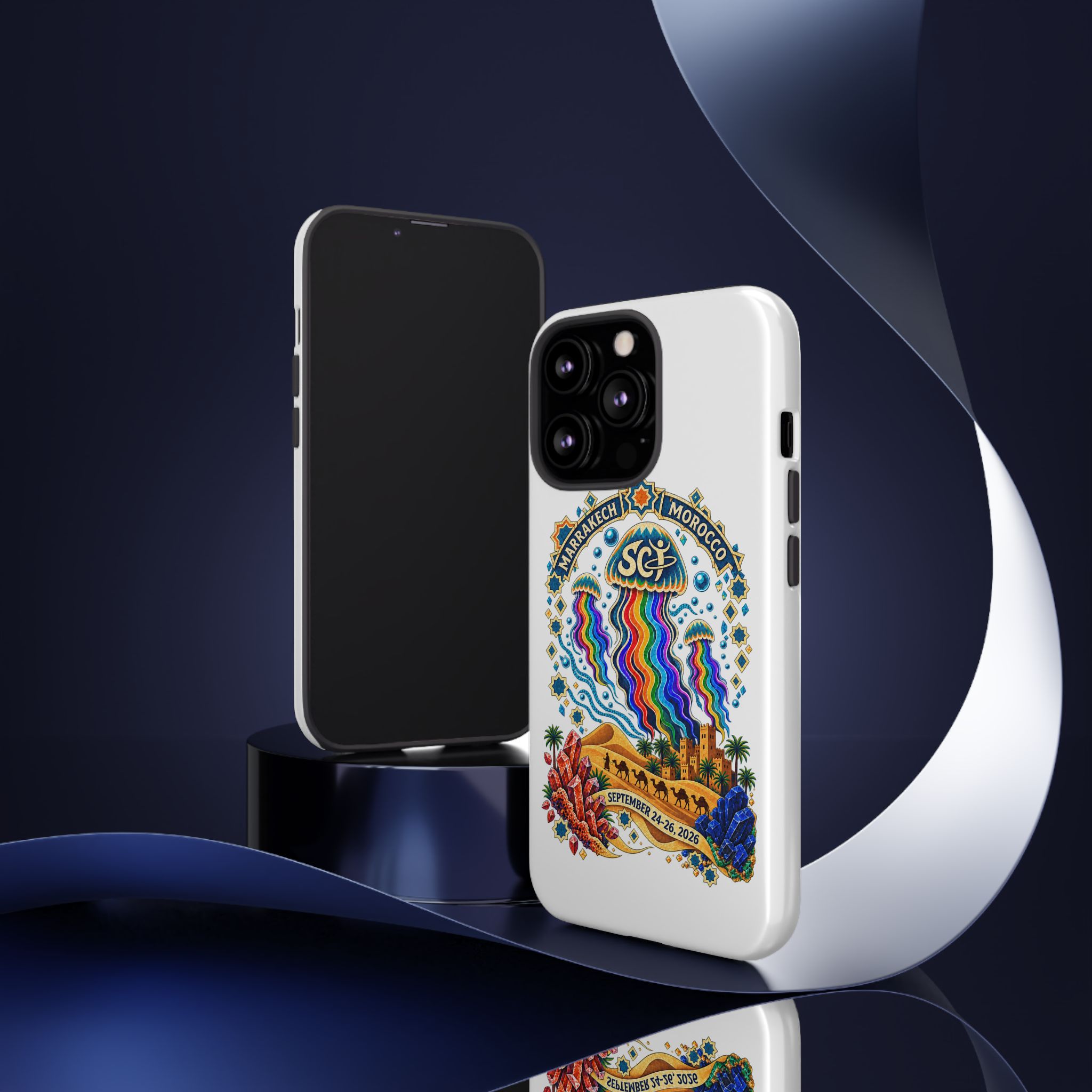 Marrakech Festival Phone Case – 'SGL' Rainbow Jellyfish Design (Sept 24–26, 2022) - Image 59