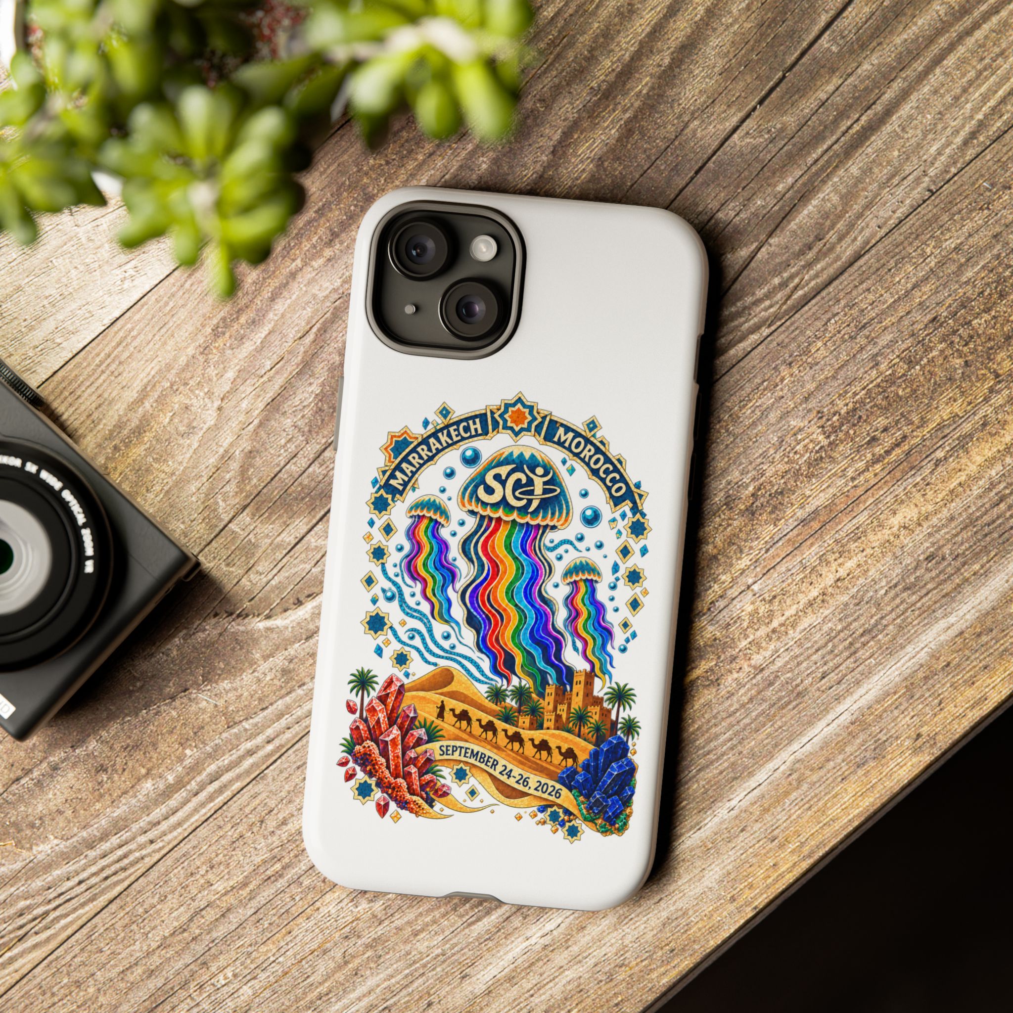 Marrakech Festival Phone Case – 'SGL' Rainbow Jellyfish Design (Sept 24–26, 2022) - Image 21
