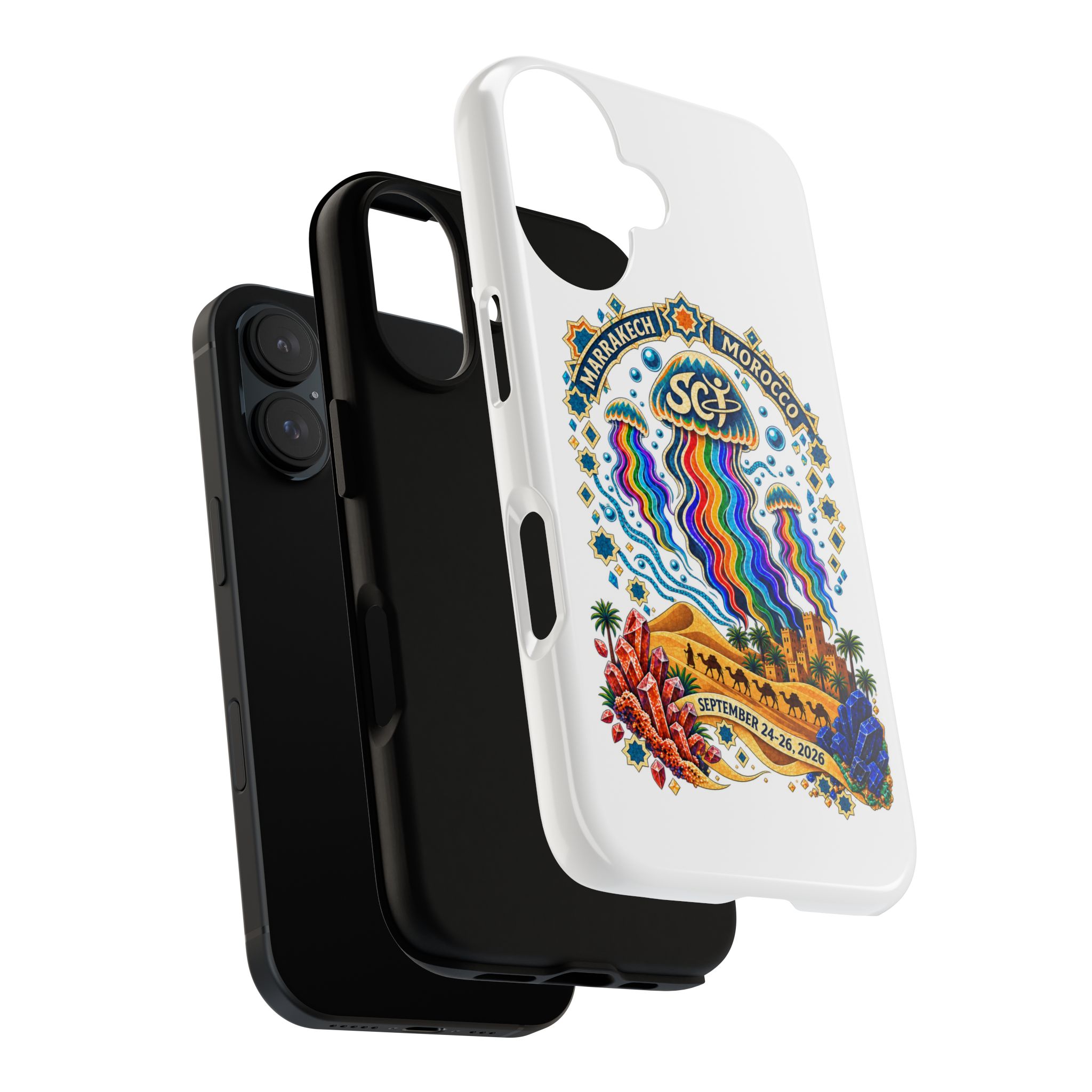 Marrakech Festival Phone Case – 'SGL' Rainbow Jellyfish Design (Sept 24–26, 2022) - Image 36