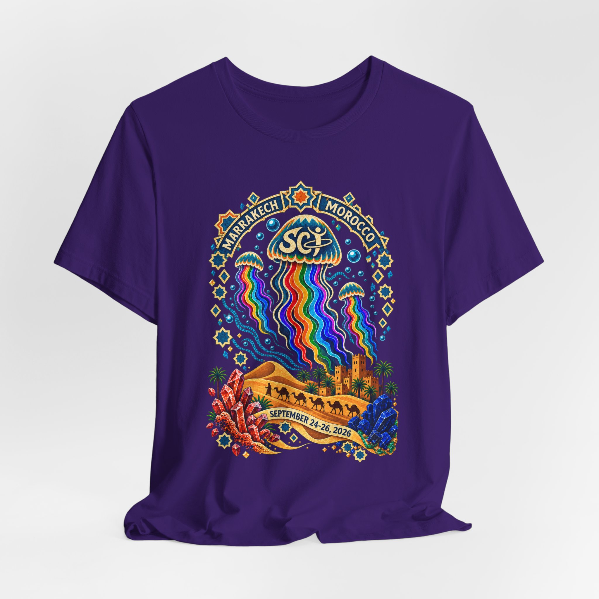 Marrakech Morocco Festival Tee — Rainbow Desert Graphic T-Shirt - Image 32
