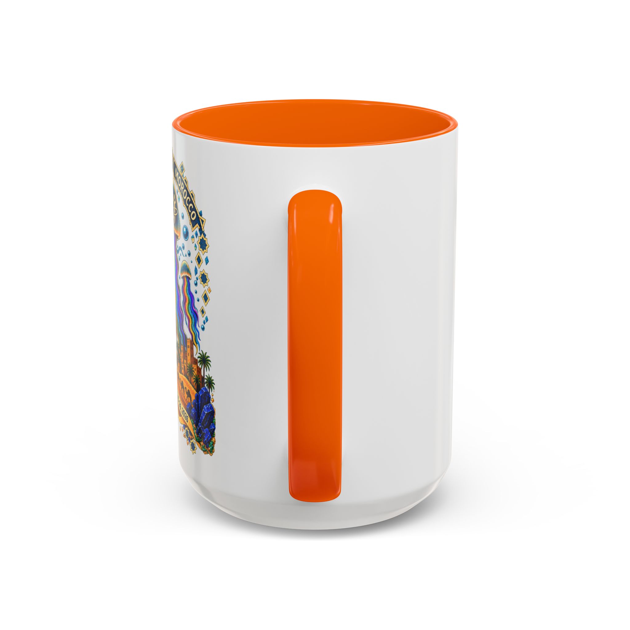 Marrakech Morocco Festival Coffee Mug — 'SC' Rainbow Desert Design (11/15oz) - Image 52
