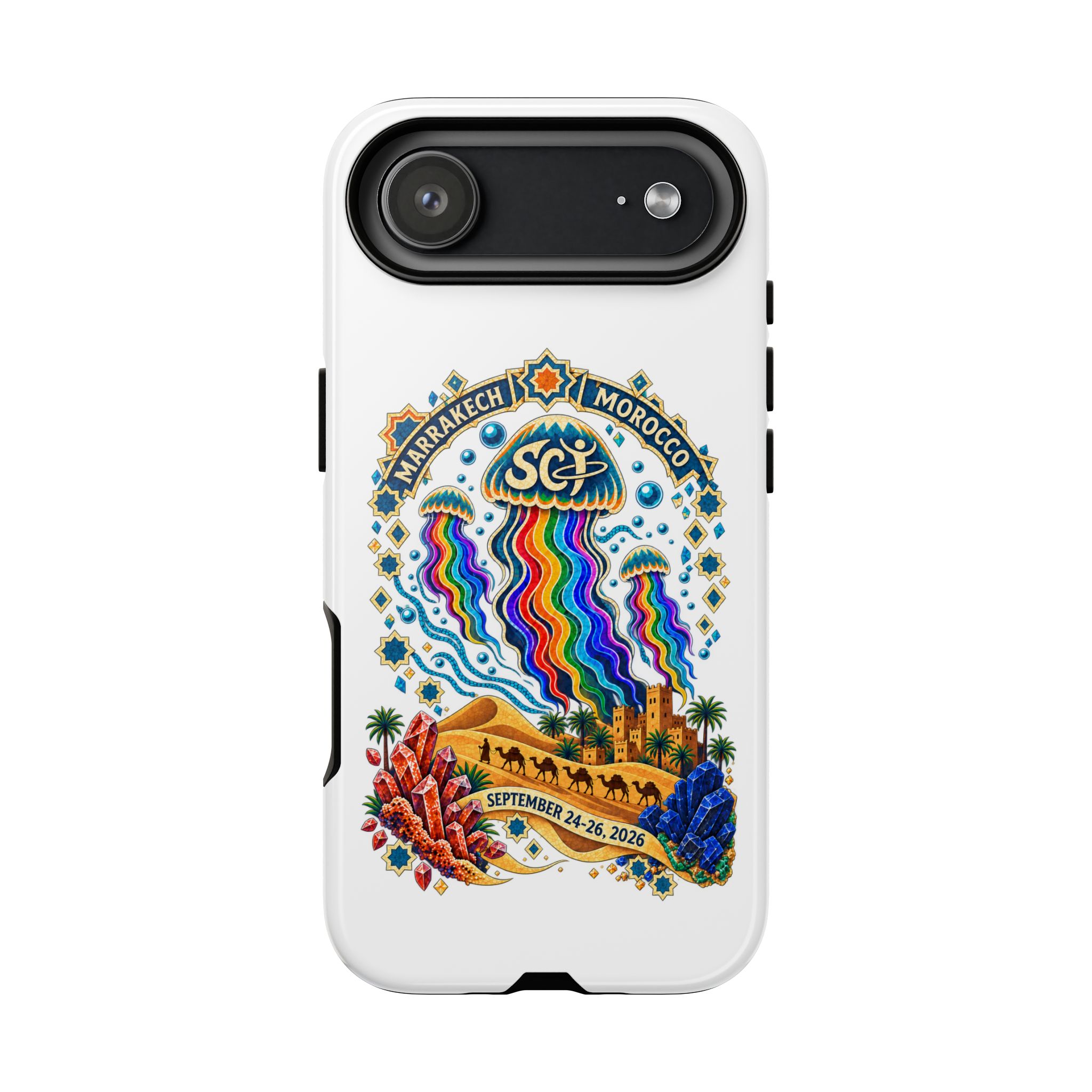 Marrakech Festival Phone Case – 'SGL' Rainbow Jellyfish Design (Sept 24–26, 2022) - Image 26