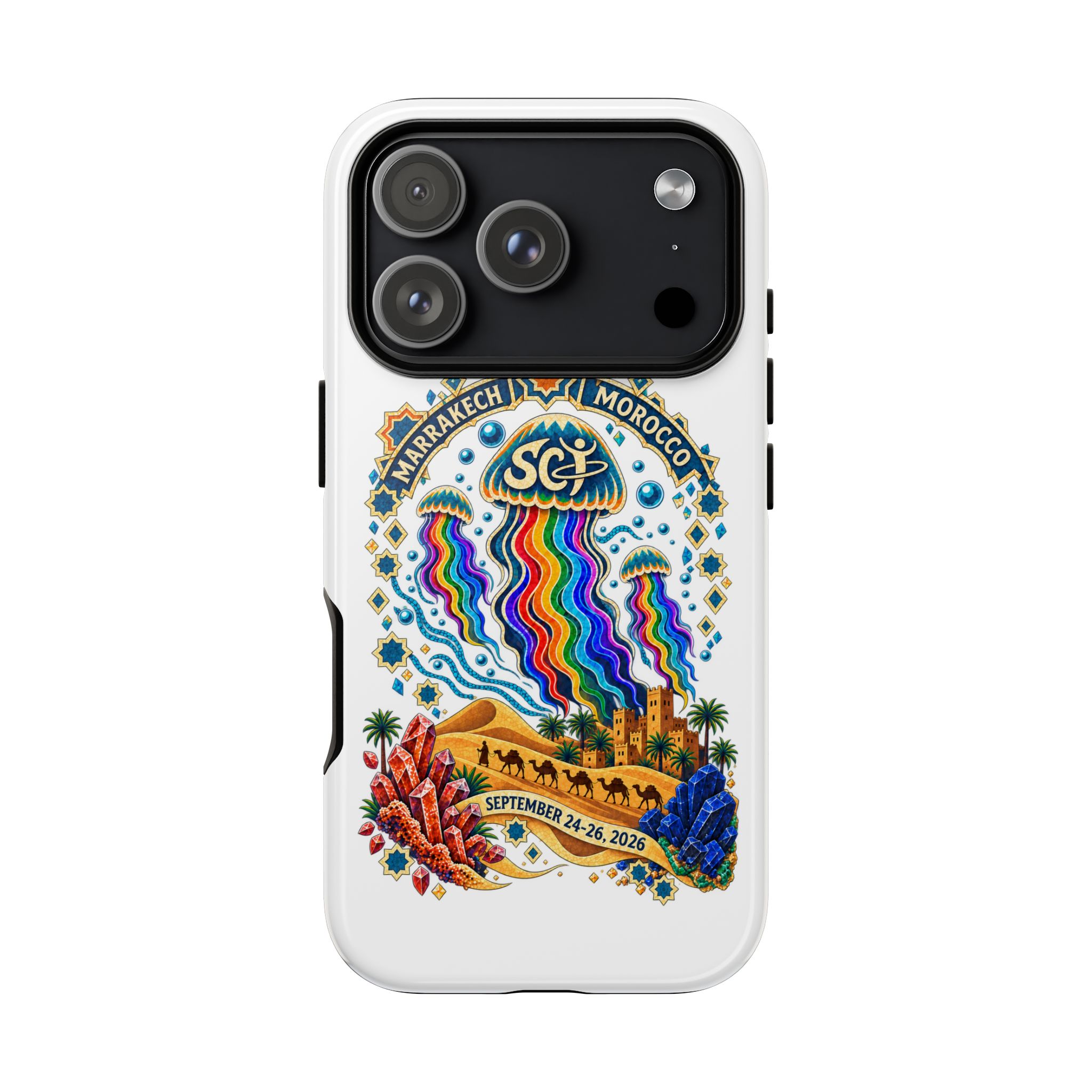 Marrakech Festival Phone Case – 'SGL' Rainbow Jellyfish Design (Sept 24–26, 2022) - Image 42