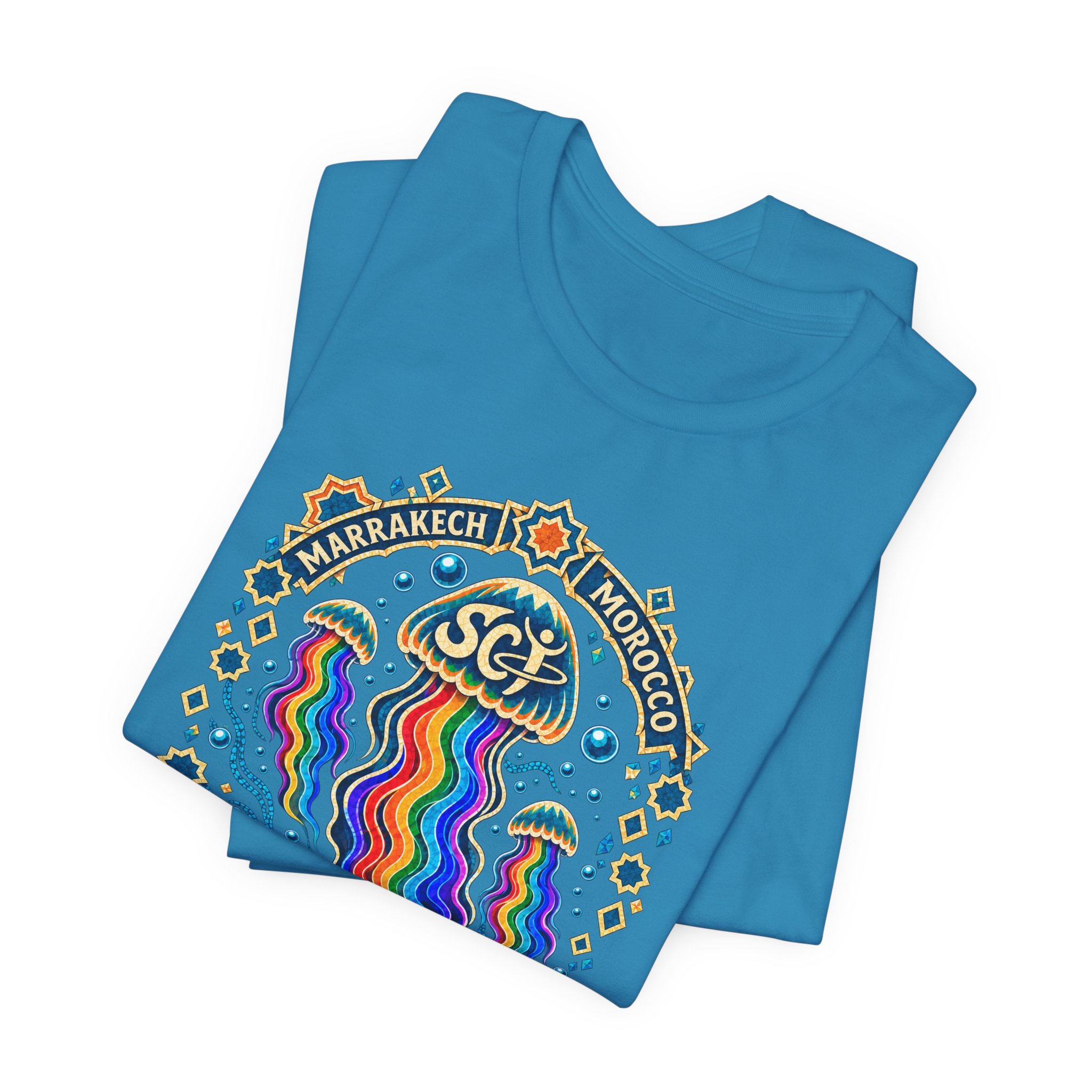 Marrakech Morocco Festival Tee — Rainbow Desert Graphic T-Shirt - Image 27